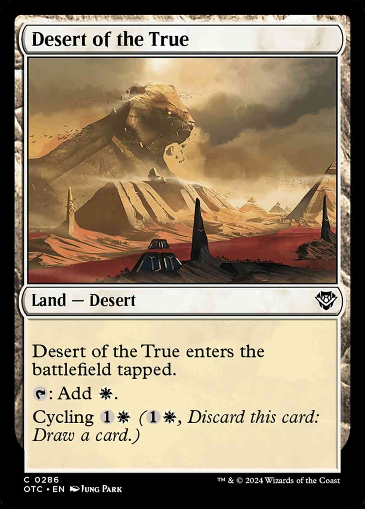 Desert of the True magic card front