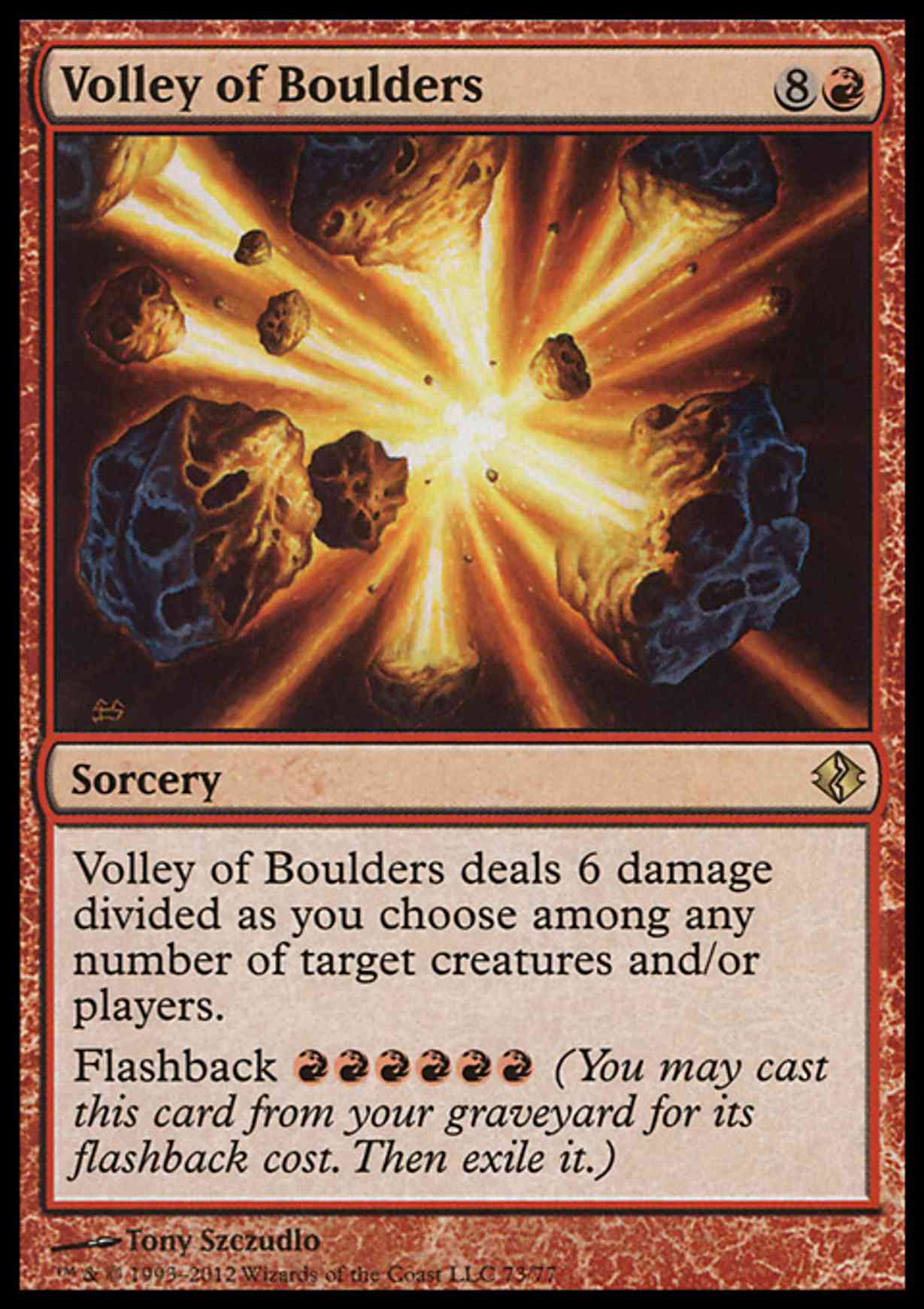 Volley of Boulders magic card front