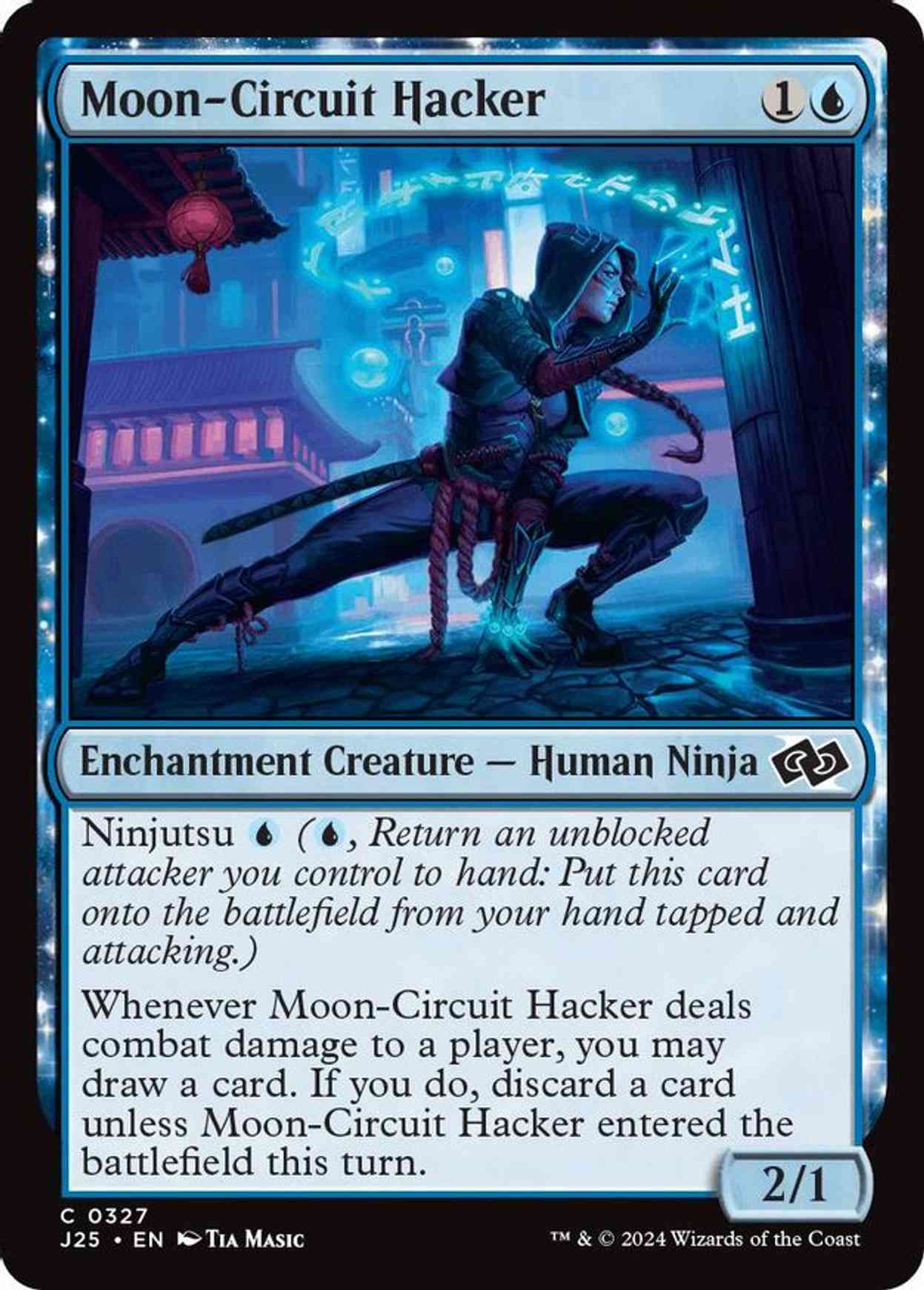 Moon-Circuit Hacker magic card front