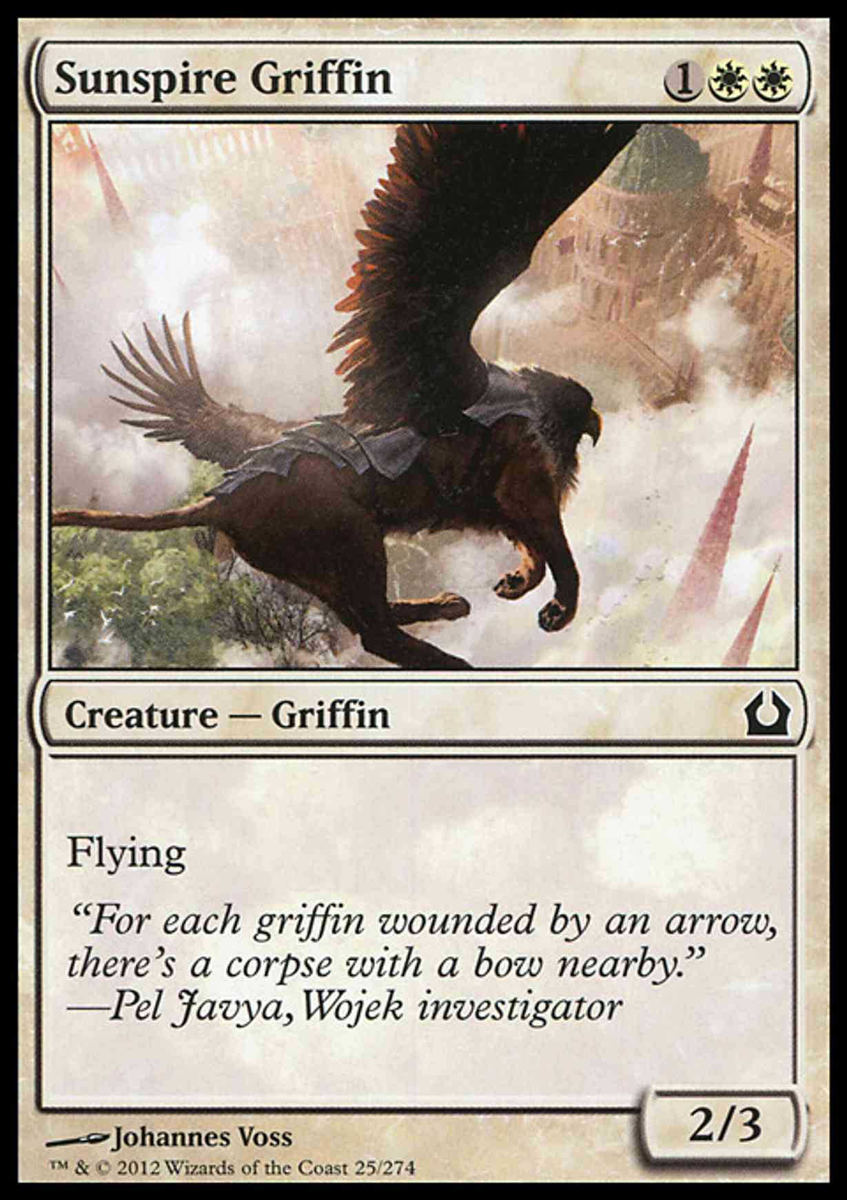 Sunspire Griffin magic card front