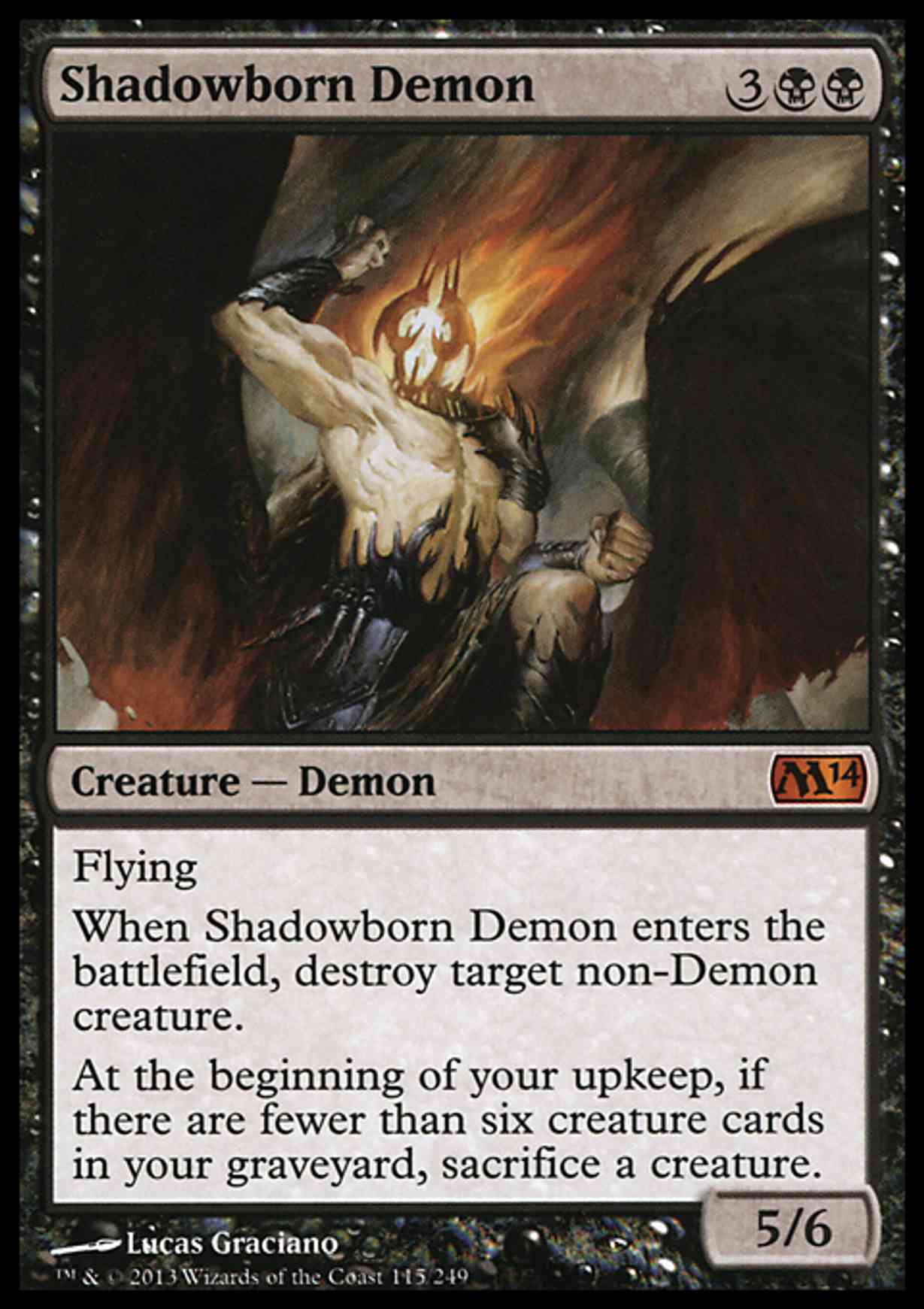 Shadowborn Demon magic card front