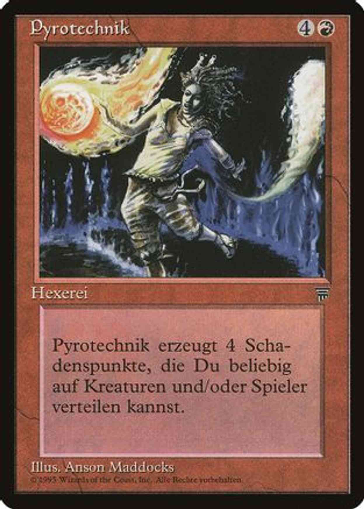 Pyrotechnics (German) - "Pyrotechnik" magic card front
