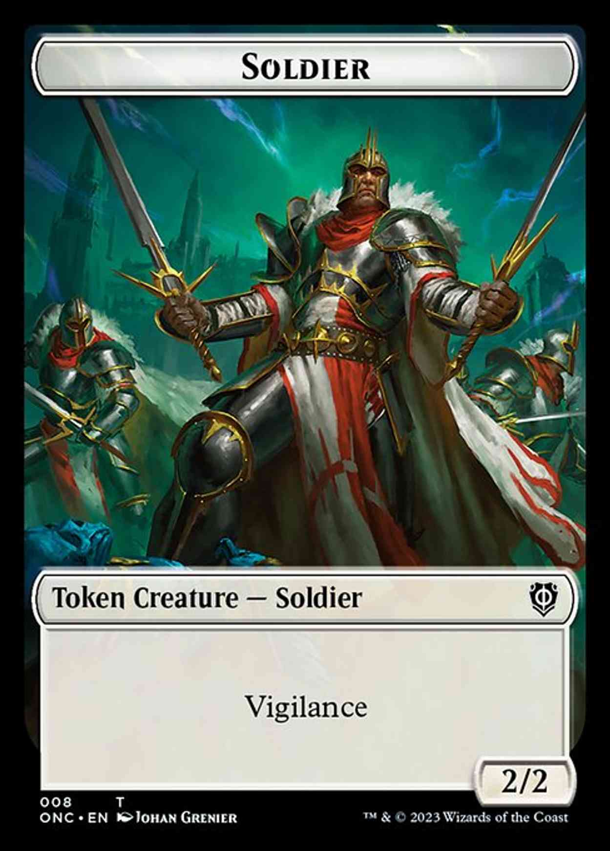 Soldier (008) // Angel Double-sided Token magic card front