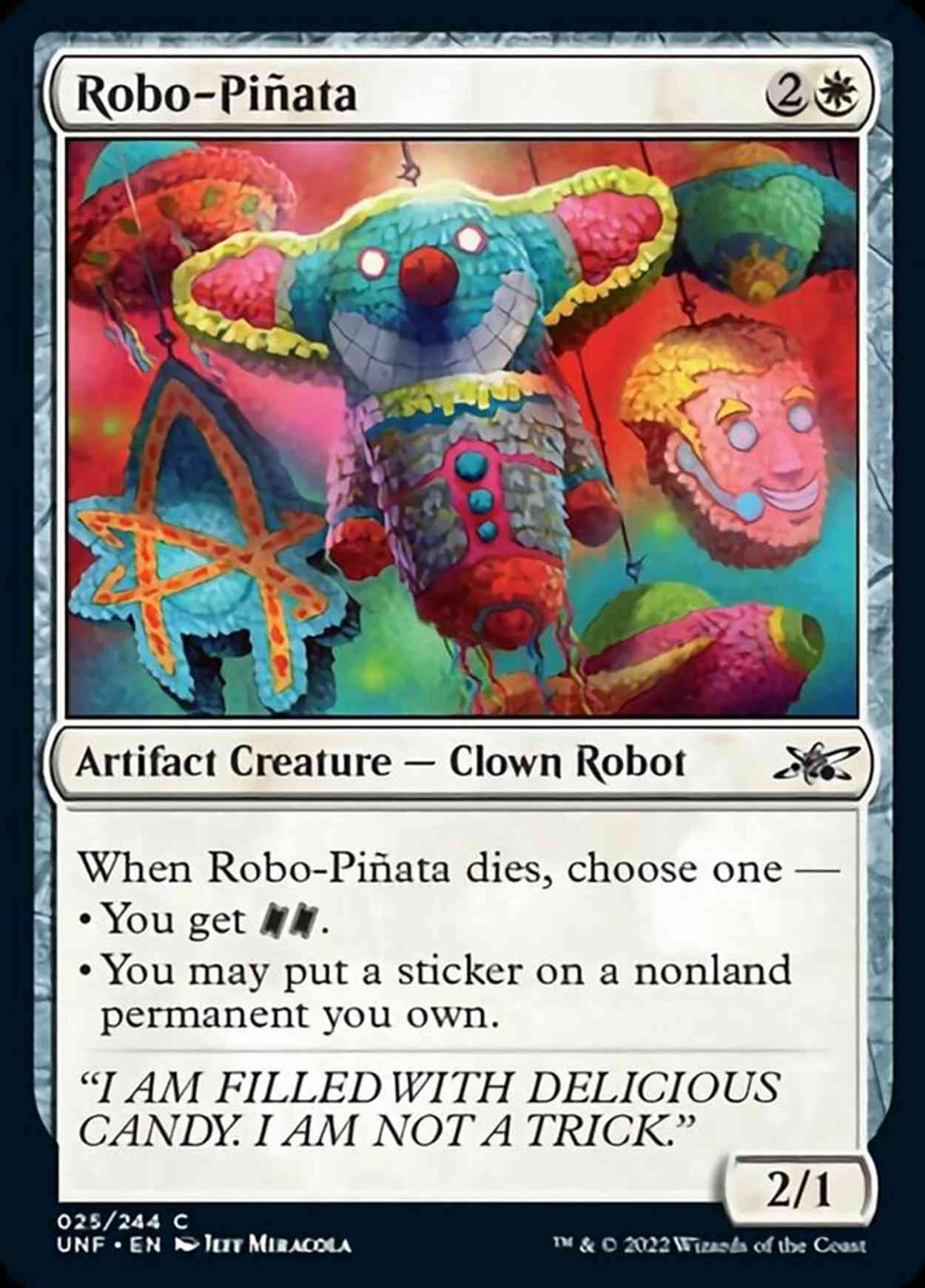 Robo-Piñata magic card front