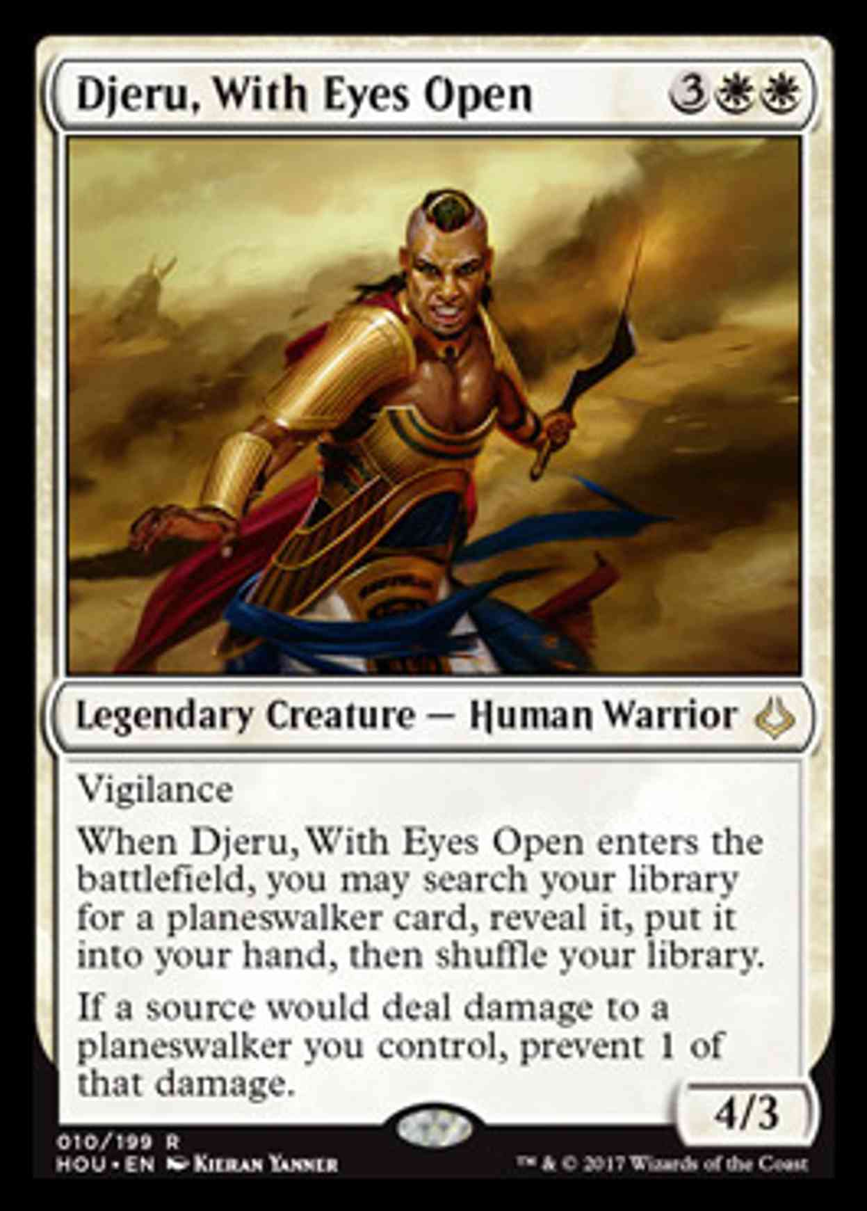 Djeru, With Eyes Open magic card front
