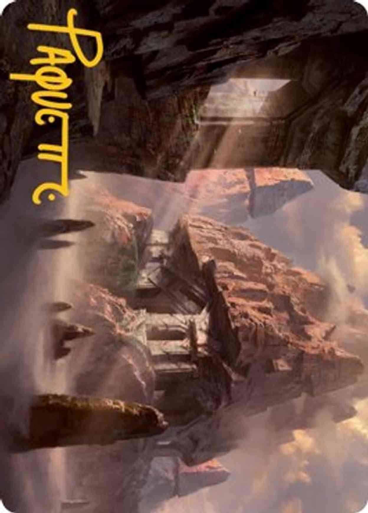 Mountain (277) Art Card (Gold-Stamped Signature) magic card front