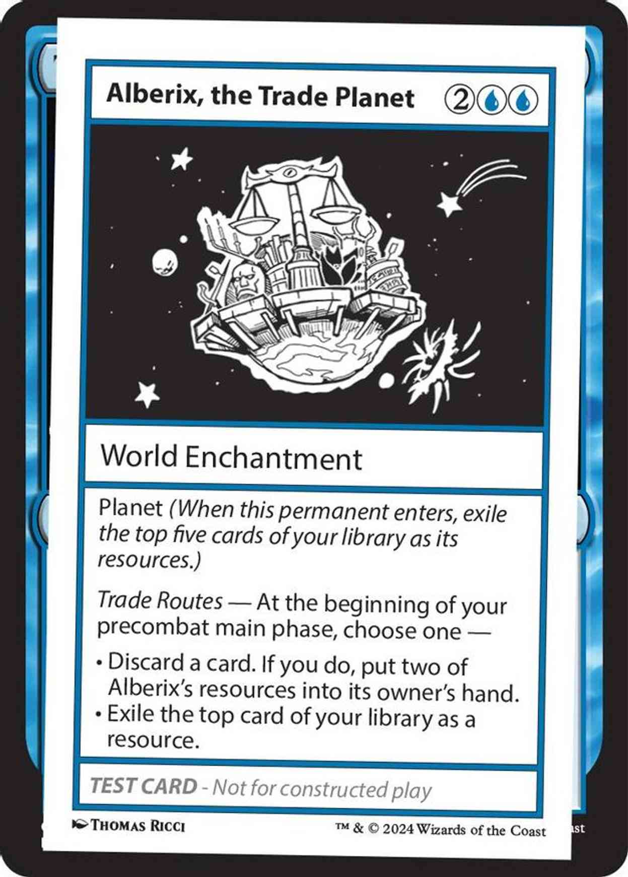 Alberix, the Trade Planet magic card front