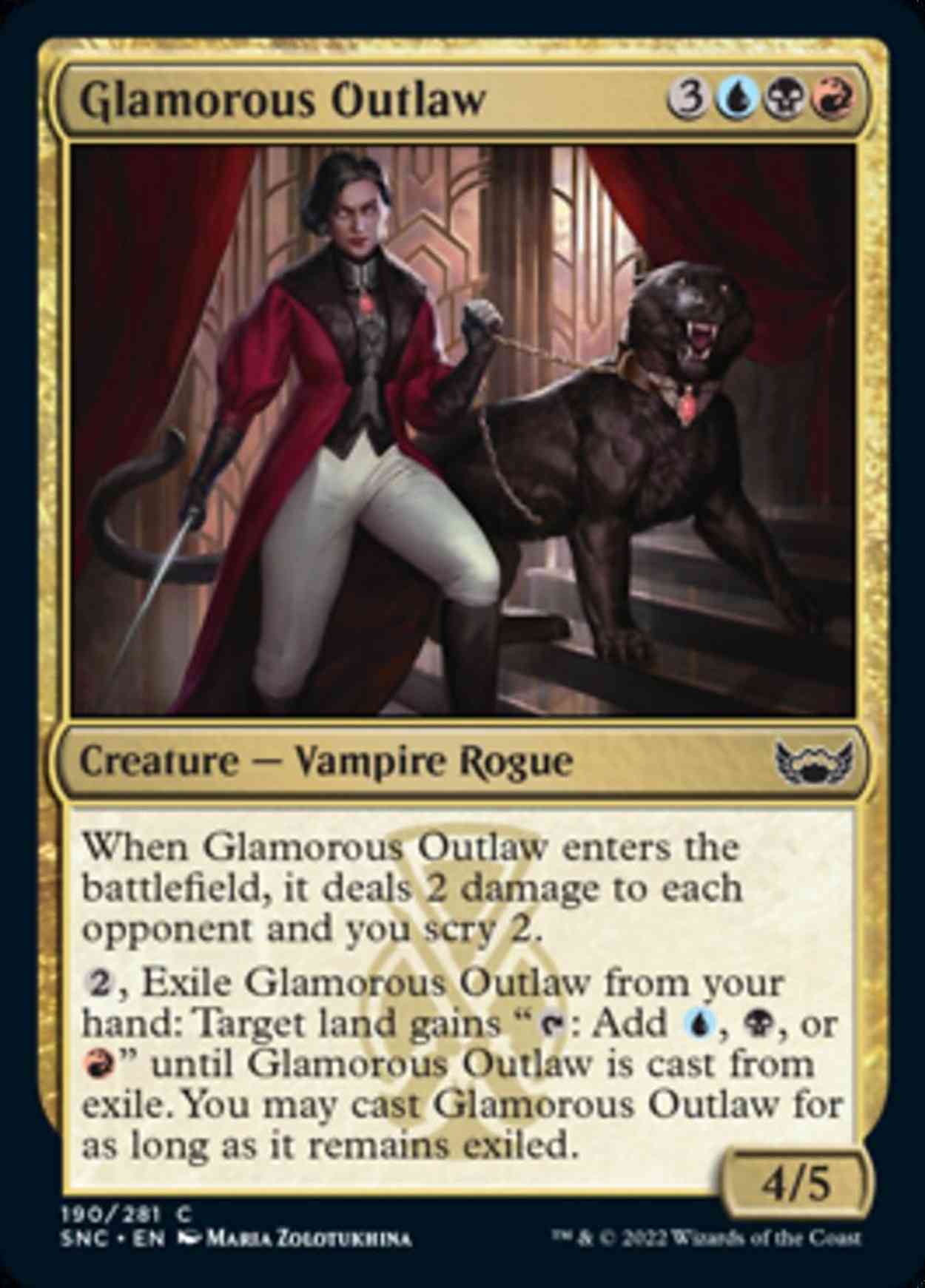 Glamorous Outlaw magic card front