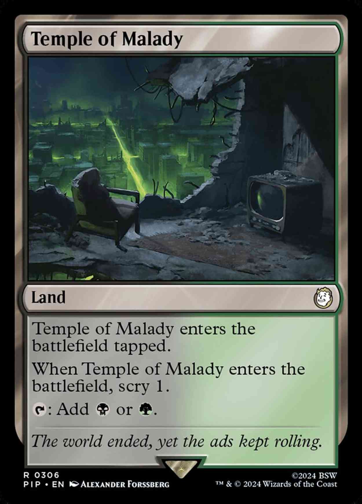Temple of Malady magic card front