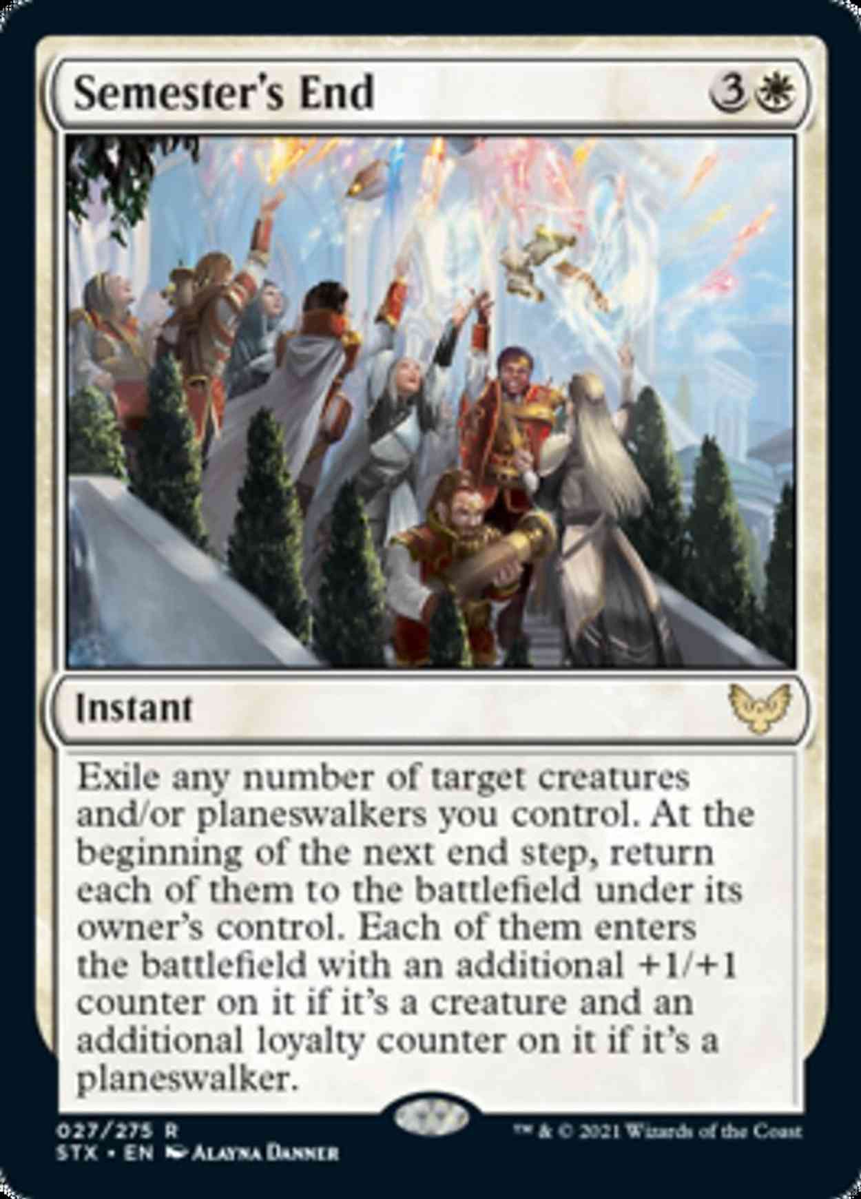 Semester's End magic card front