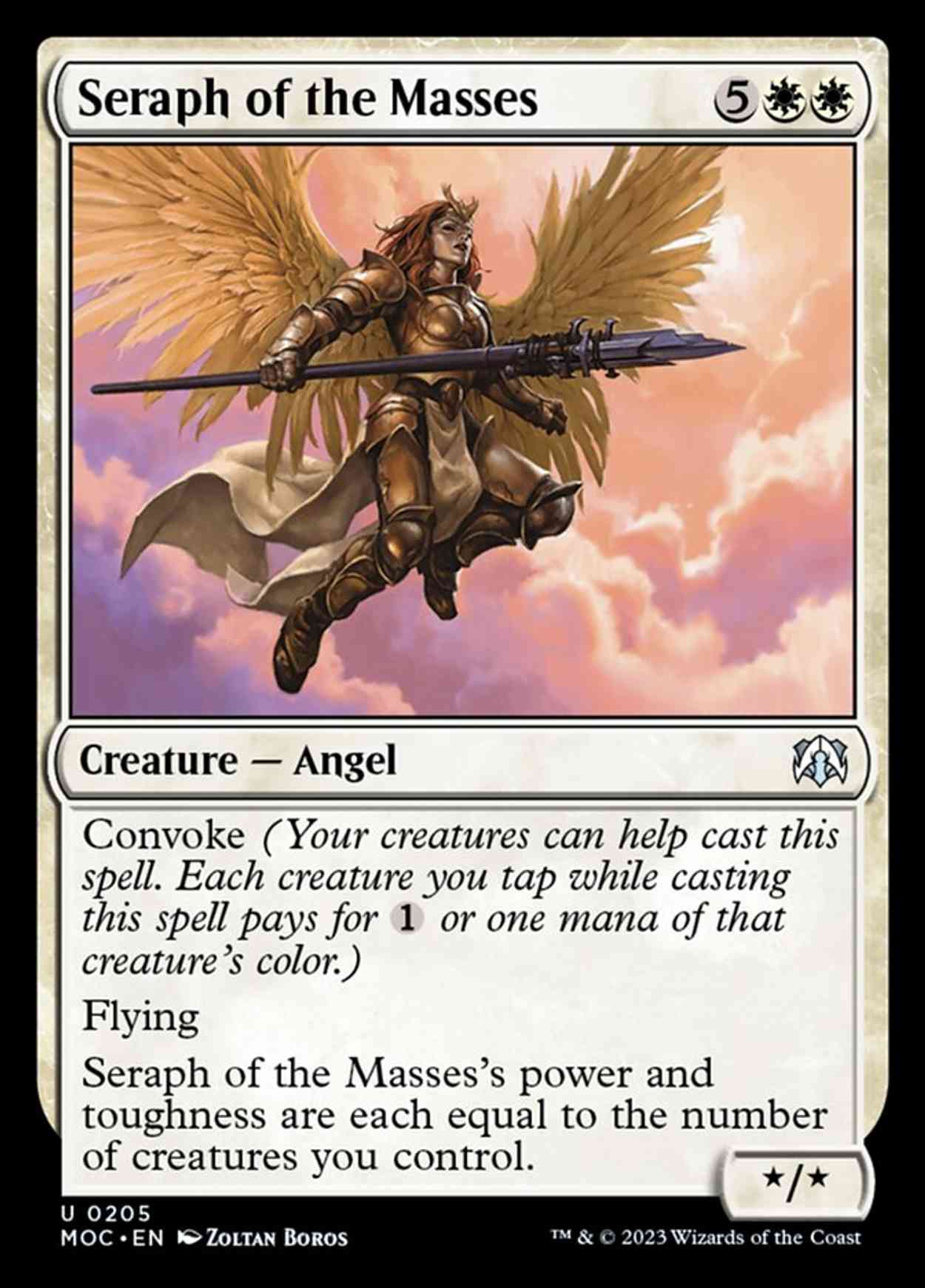 Seraph of the Masses magic card front
