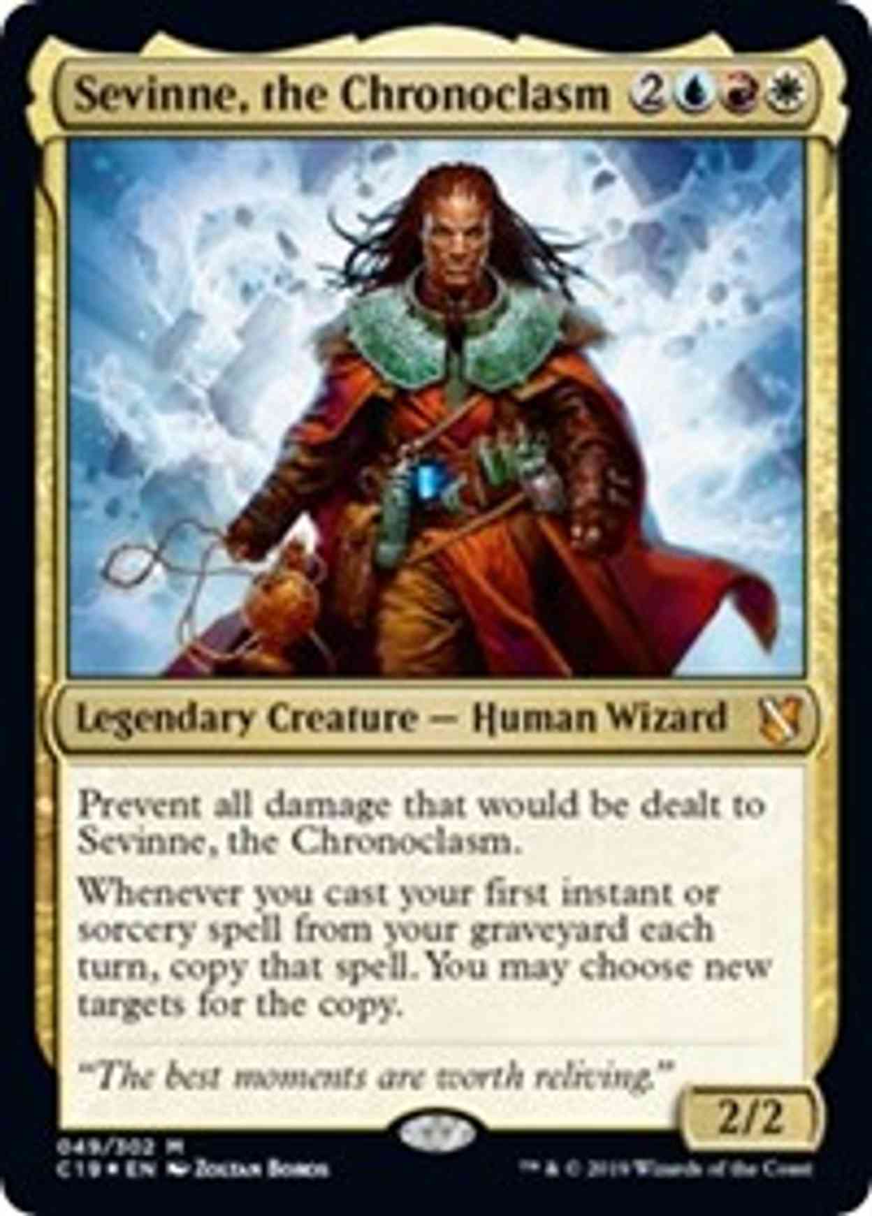 Sevinne, the Chronoclasm (Commander 2019) magic card front