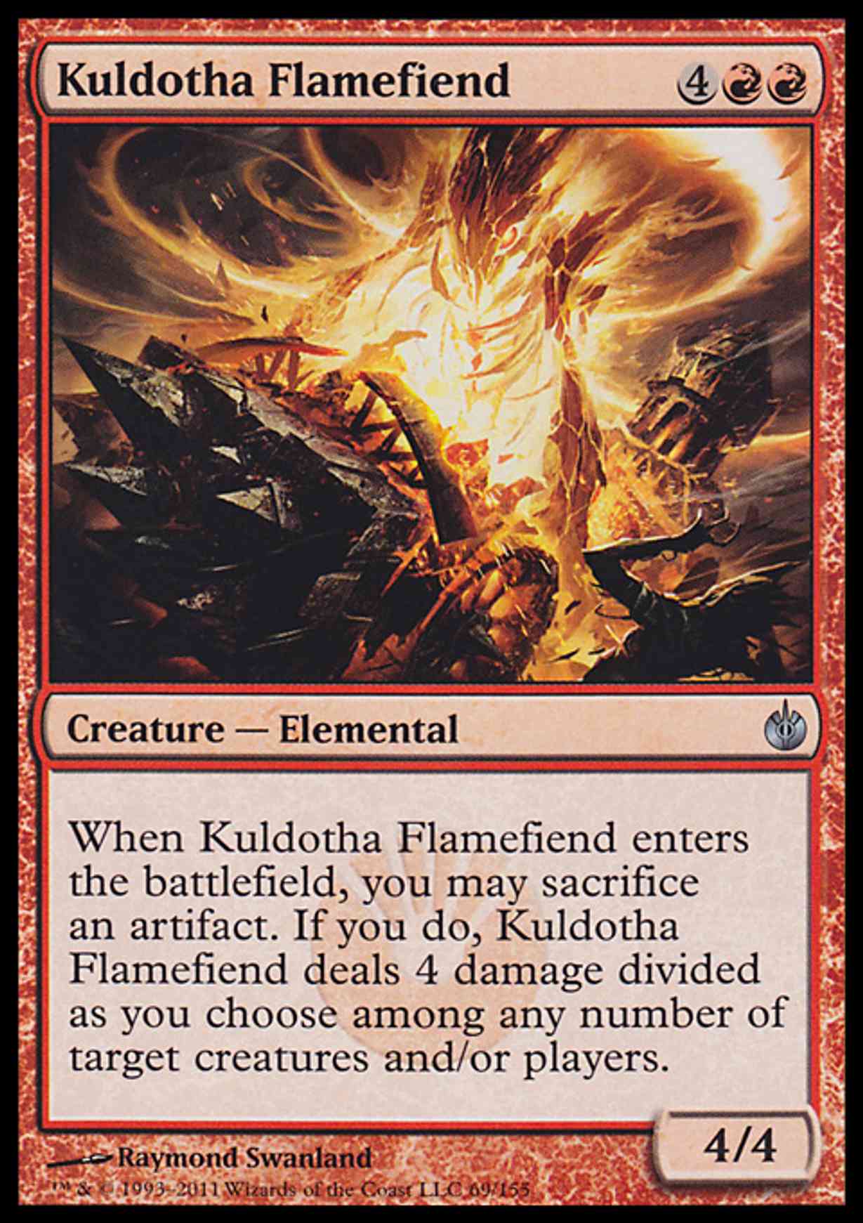 Kuldotha Flamefiend magic card front