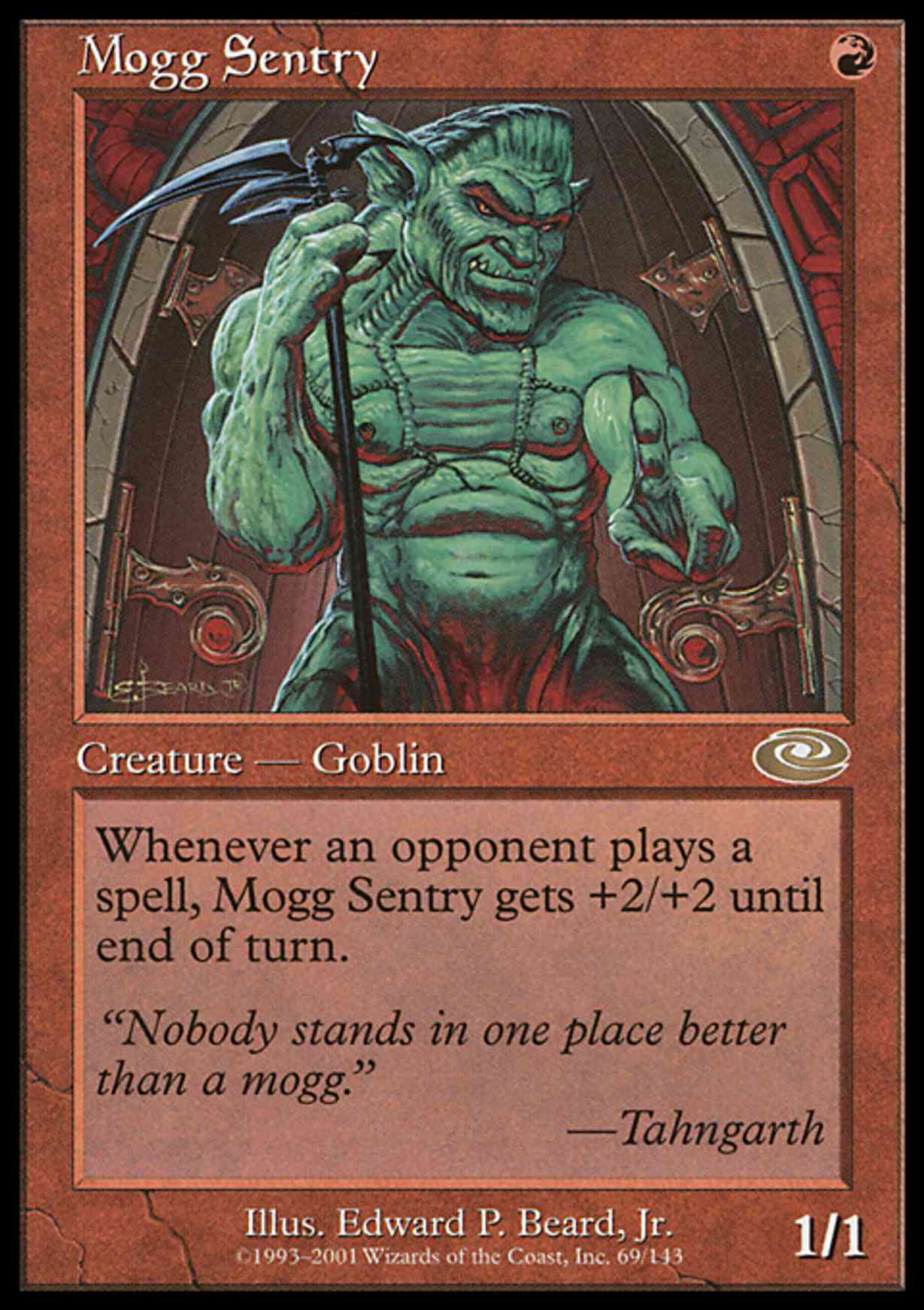 Mogg Sentry magic card front