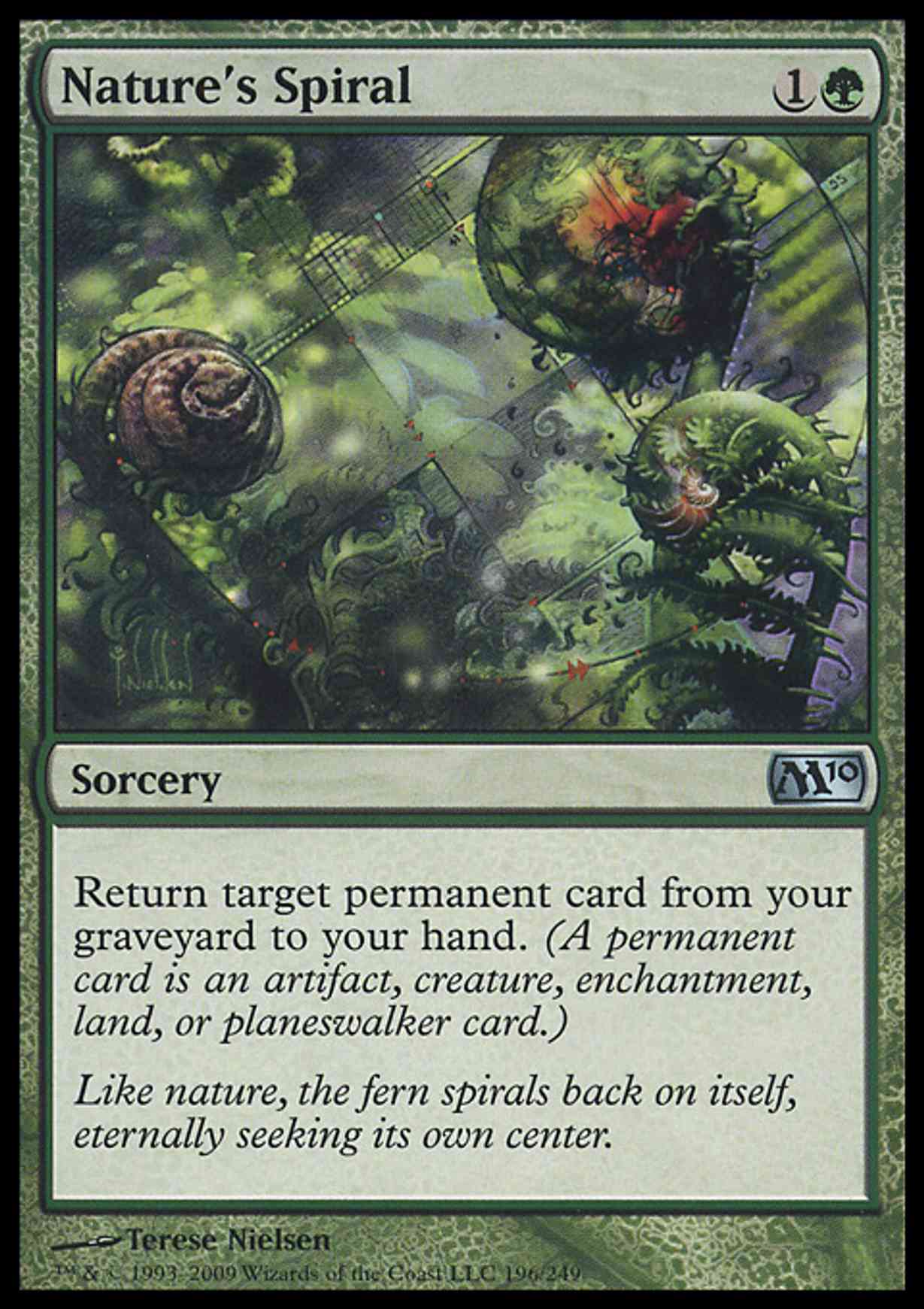 Nature's Spiral magic card front