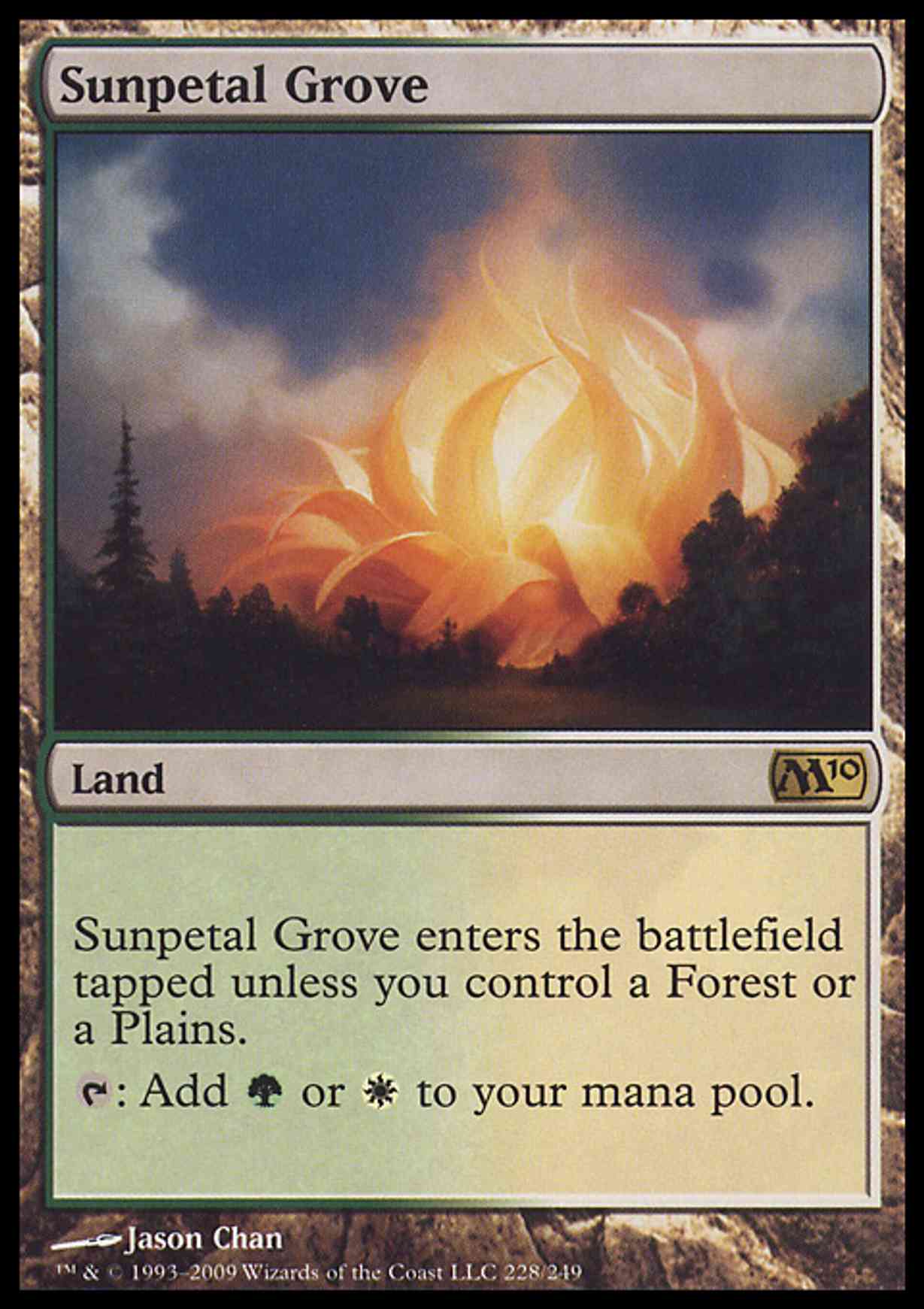 Sunpetal Grove magic card front