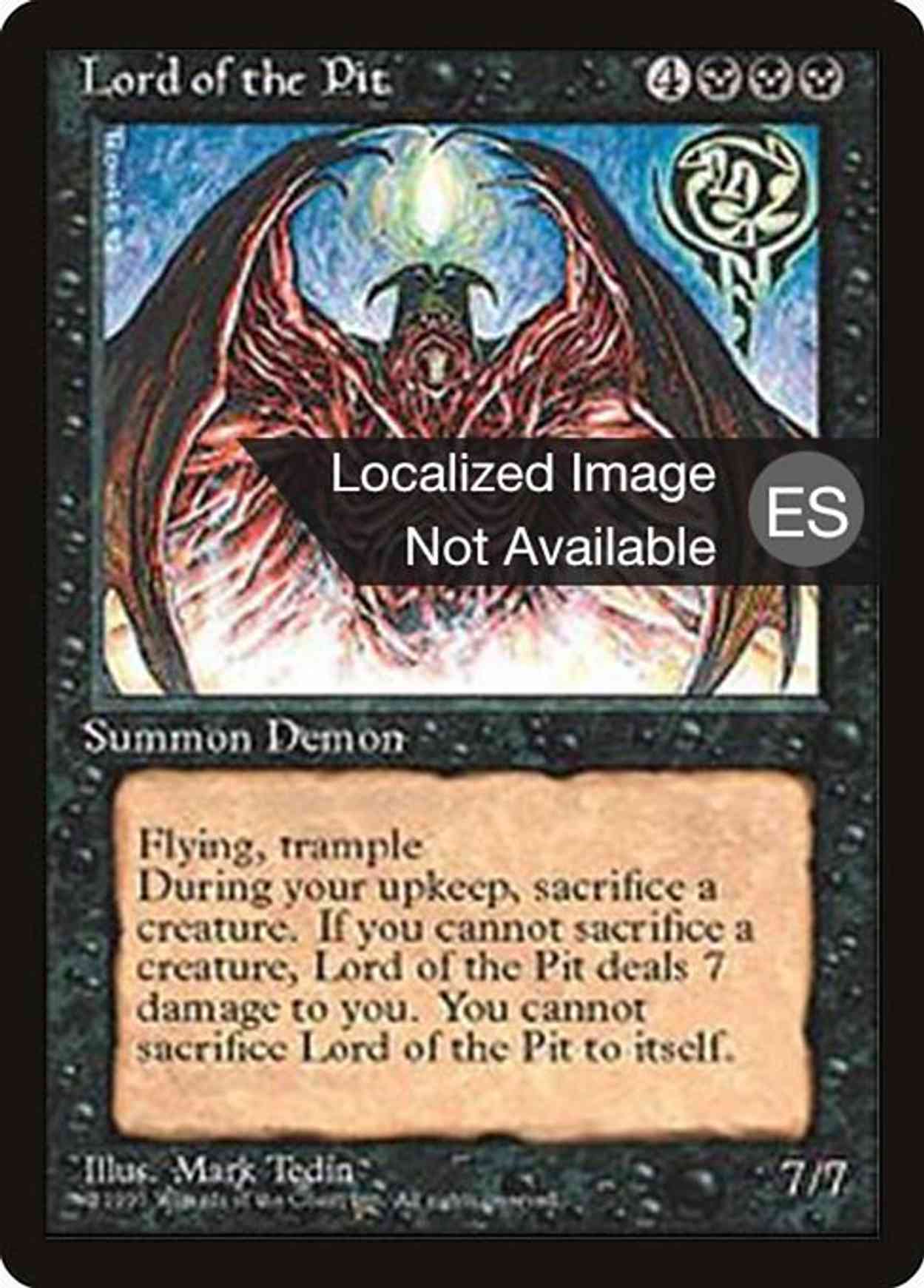 Lord of the Pit magic card front