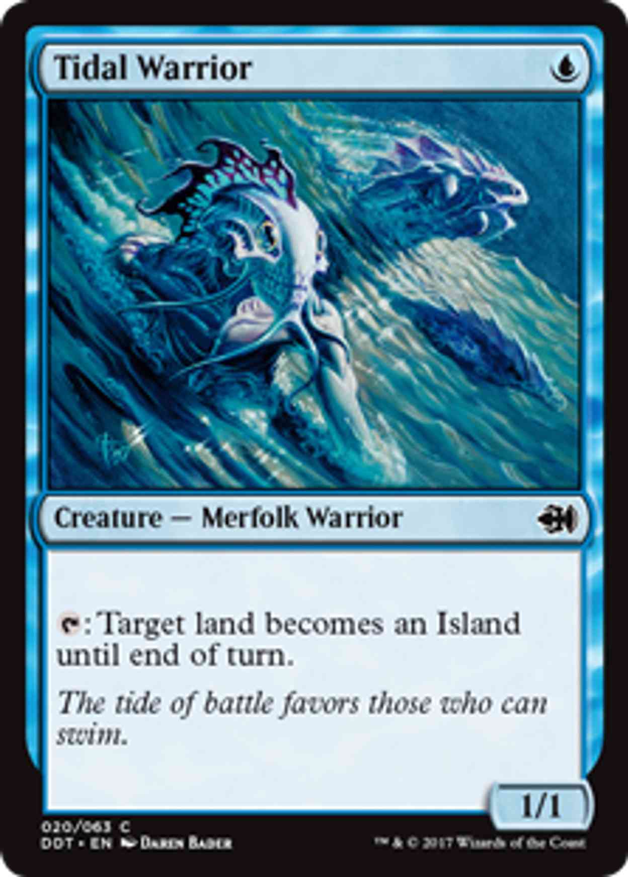 Tidal Warrior magic card front