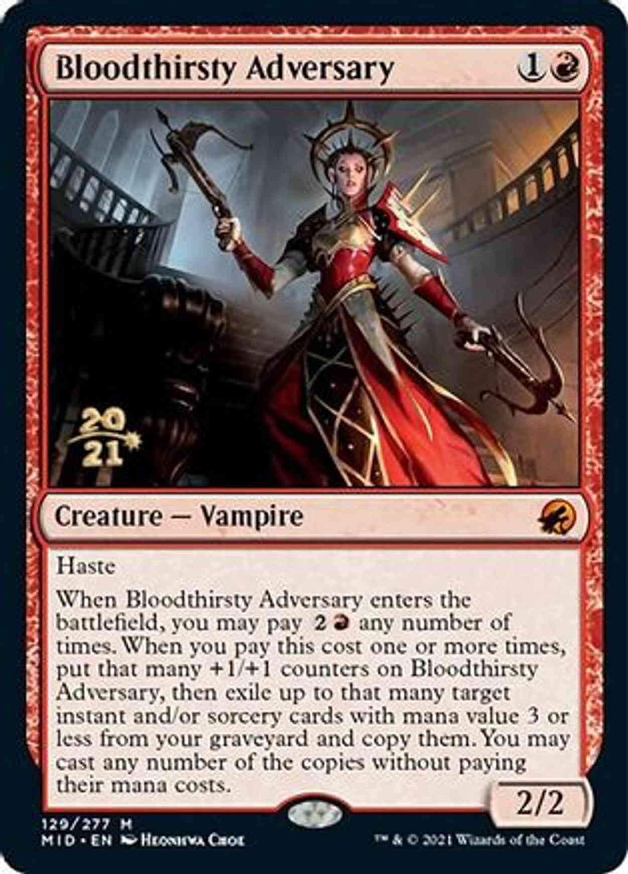 Bloodthirsty Adversary magic card front