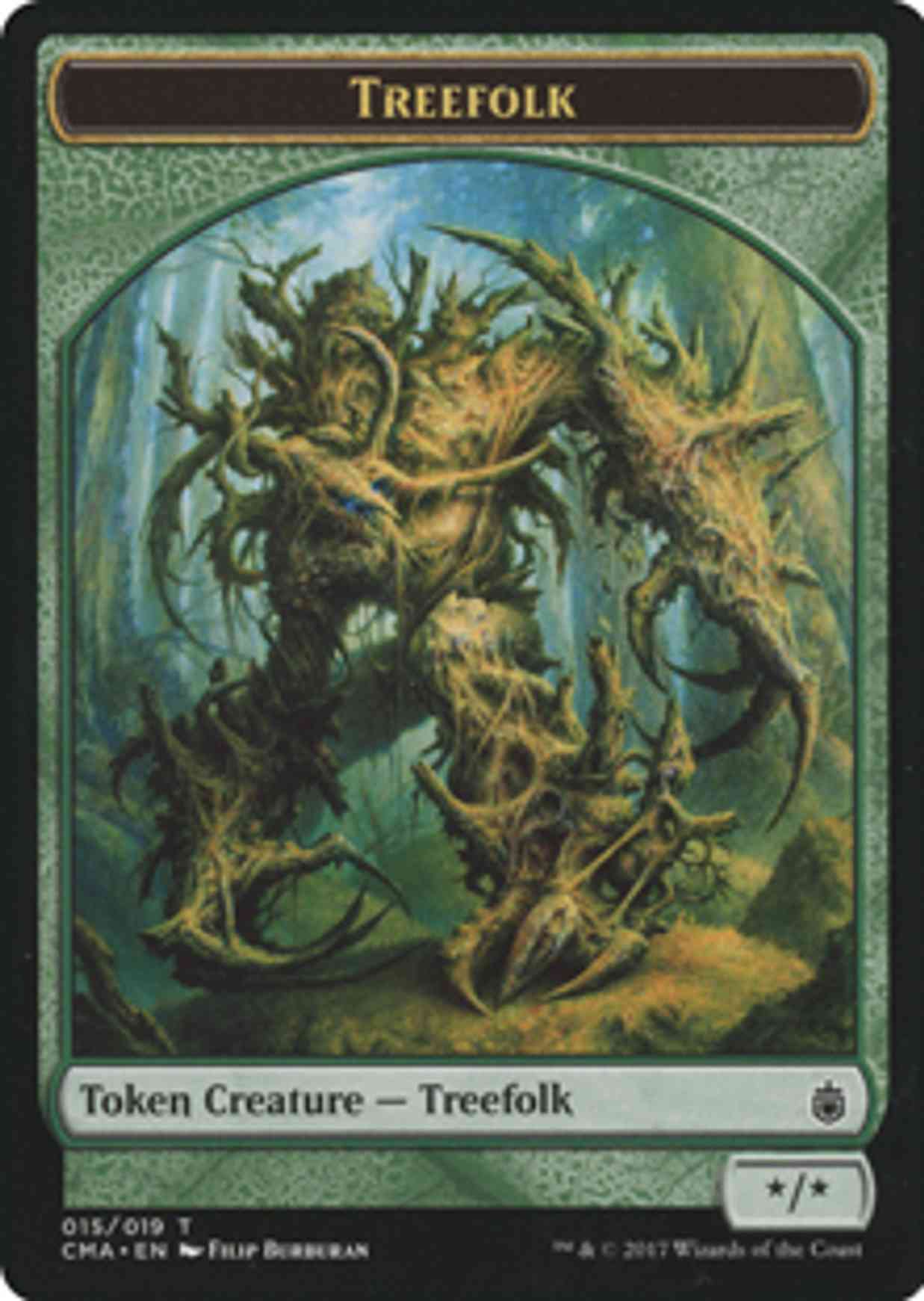 Treefolk Token (015) magic card front