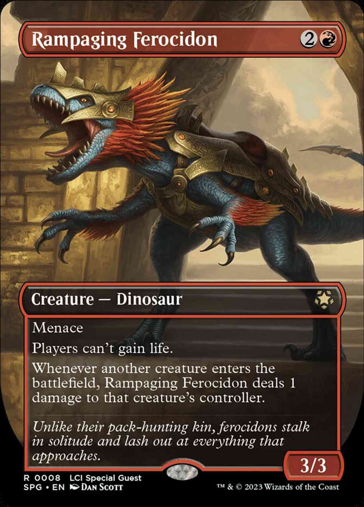 Rampaging Ferocidon (Borderless) magic card front