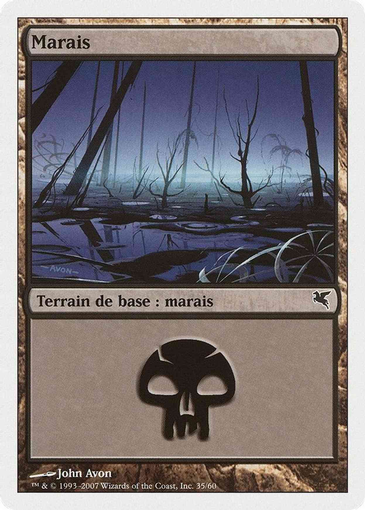 Swamp (French) - "Marais" (E35) magic card front