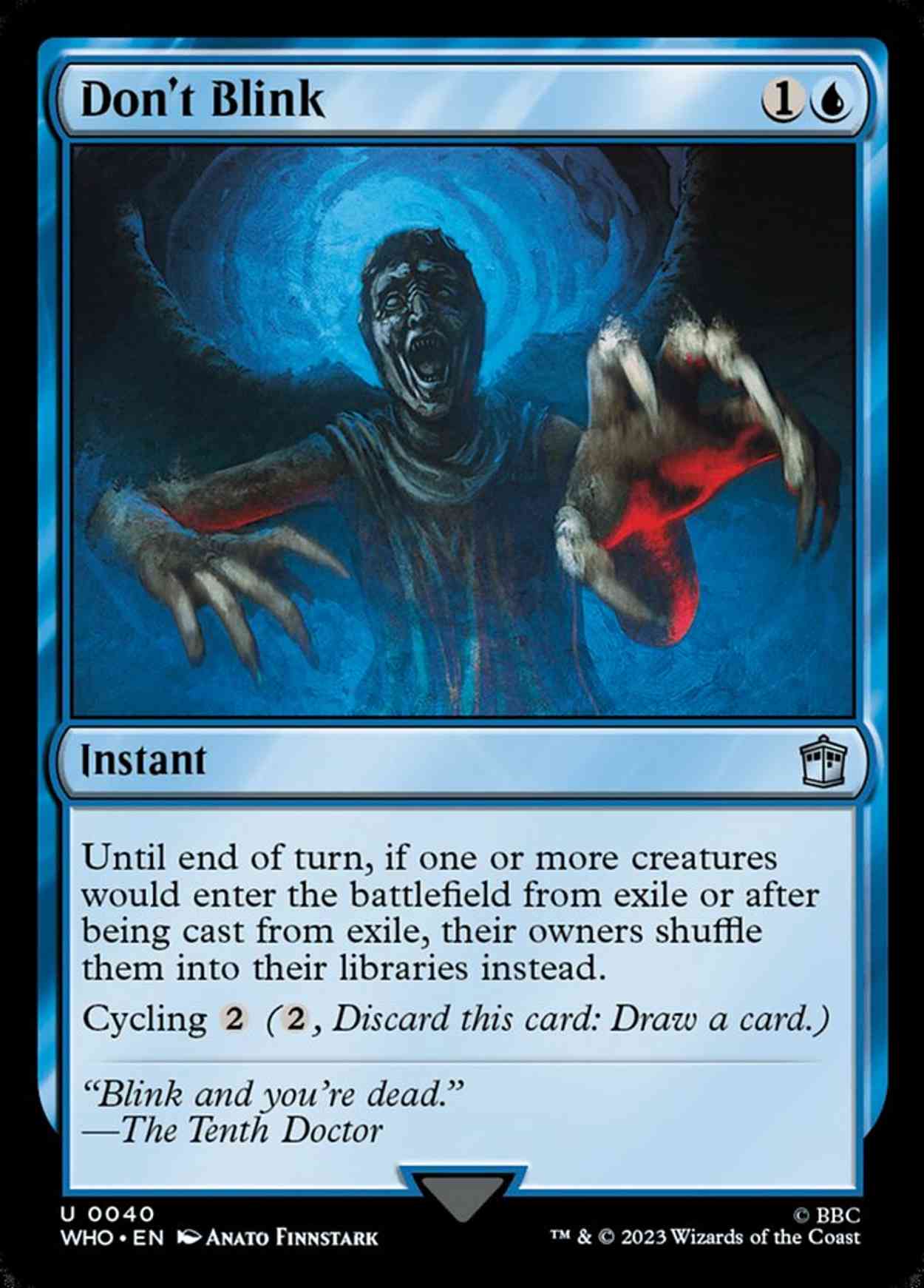 Don't Blink magic card front