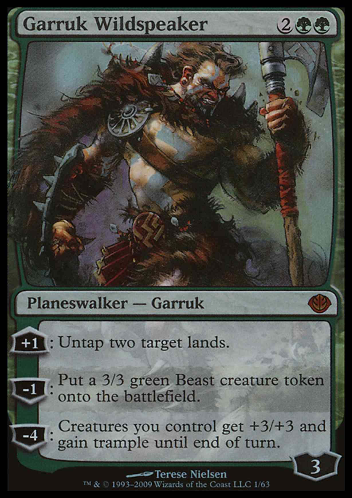 Garruk Wildspeaker magic card front
