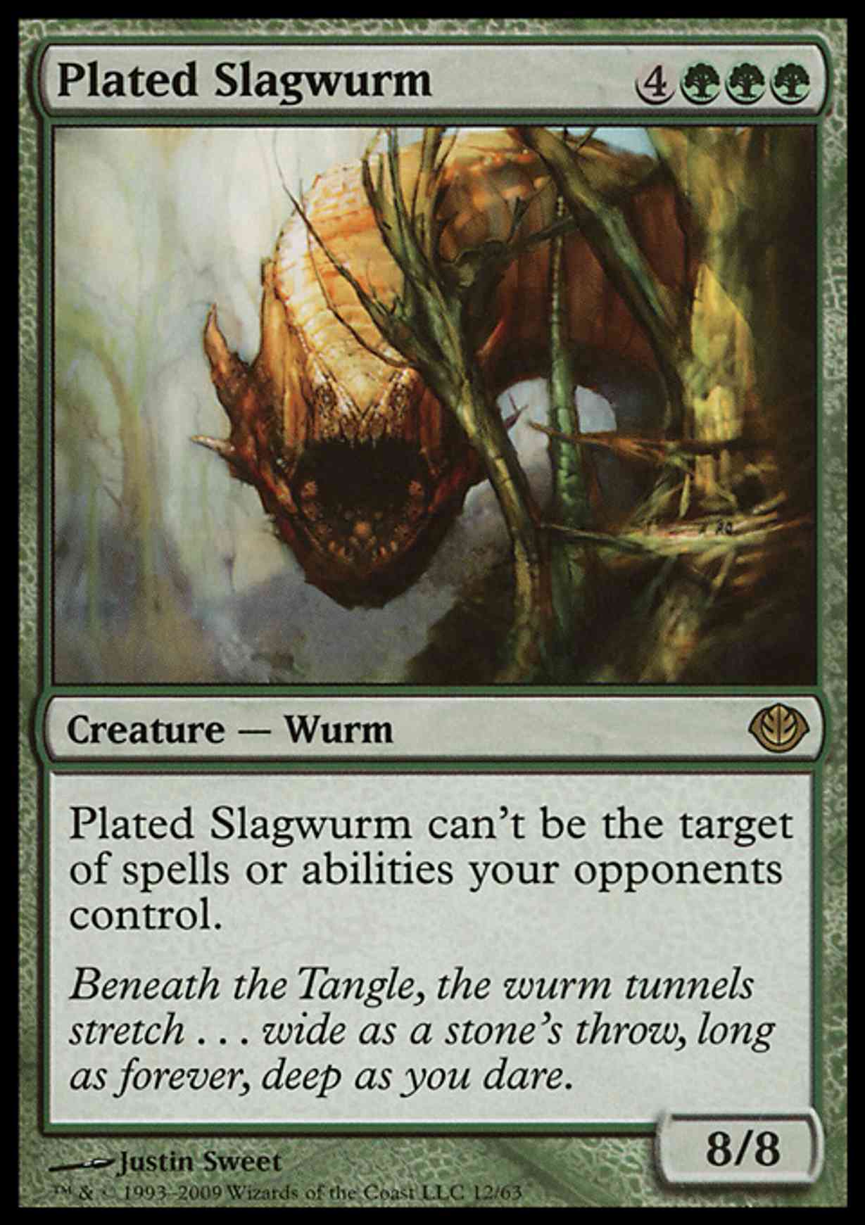 Plated Slagwurm magic card front
