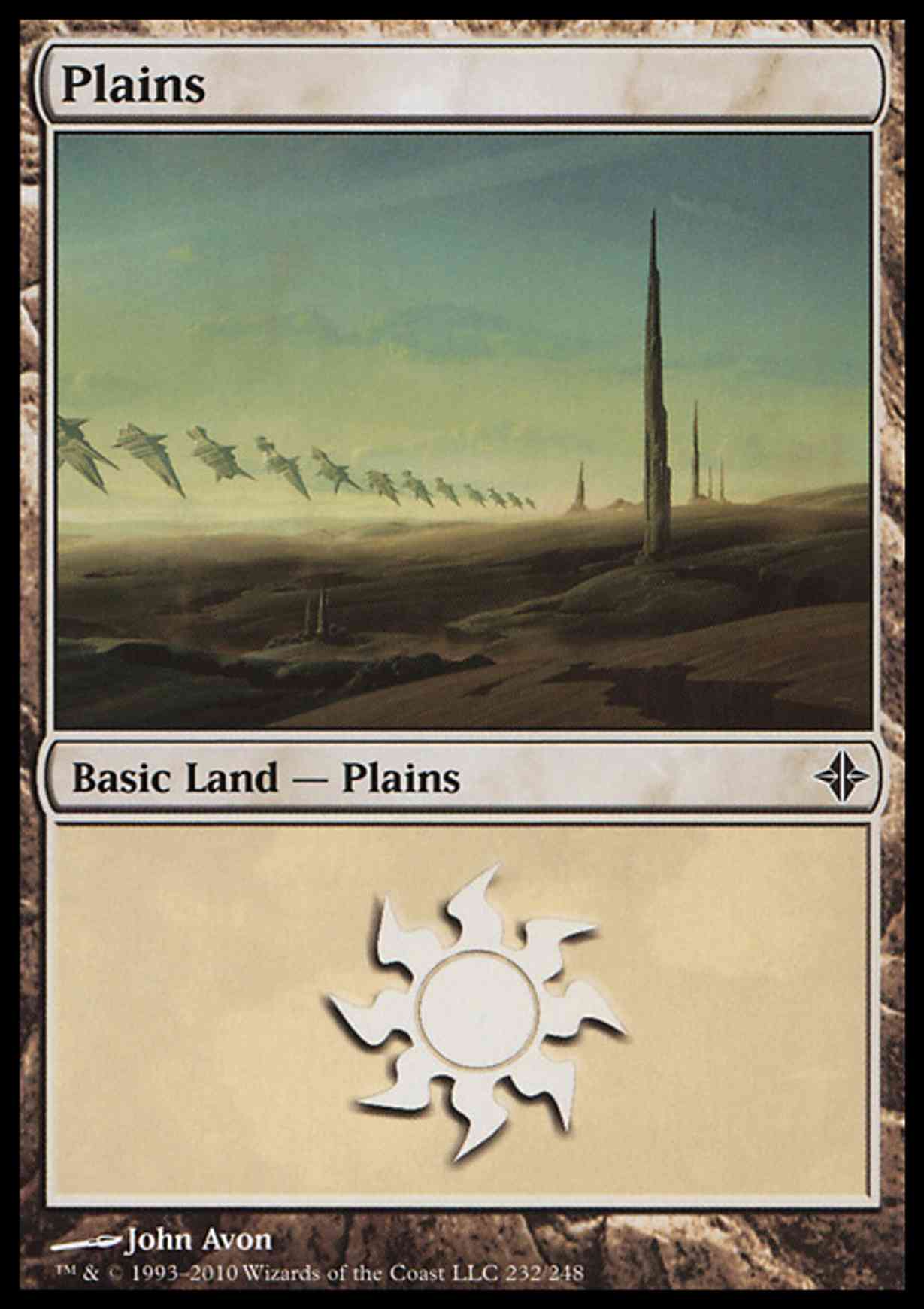 Plains (232) magic card front