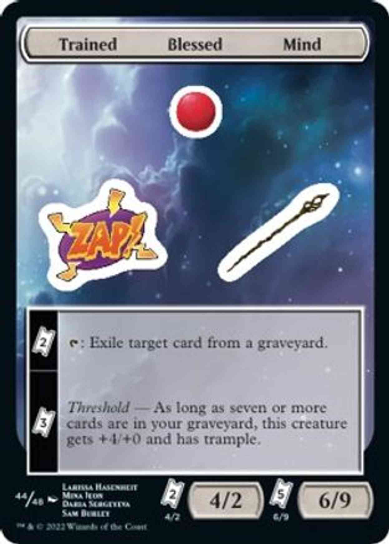 Trained Blessed Mind magic card front