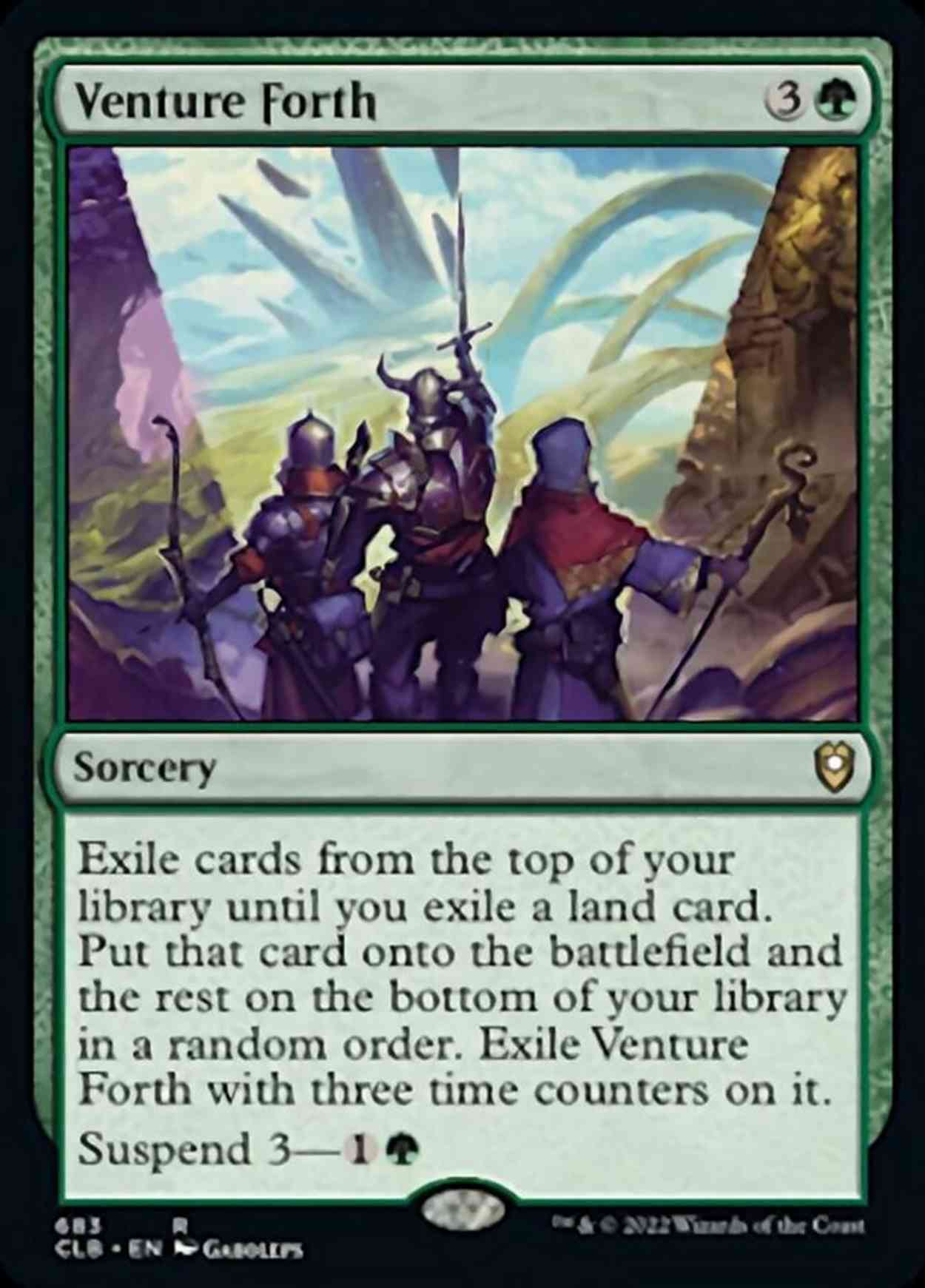 Venture Forth magic card front