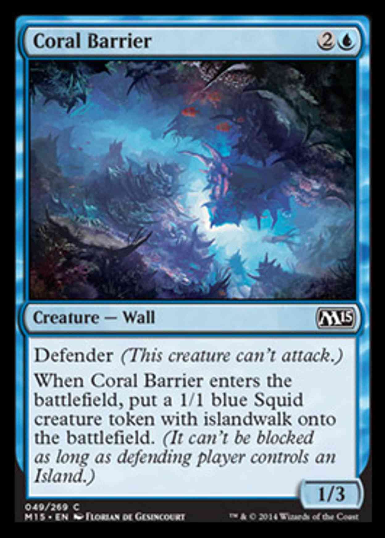 Coral Barrier magic card front