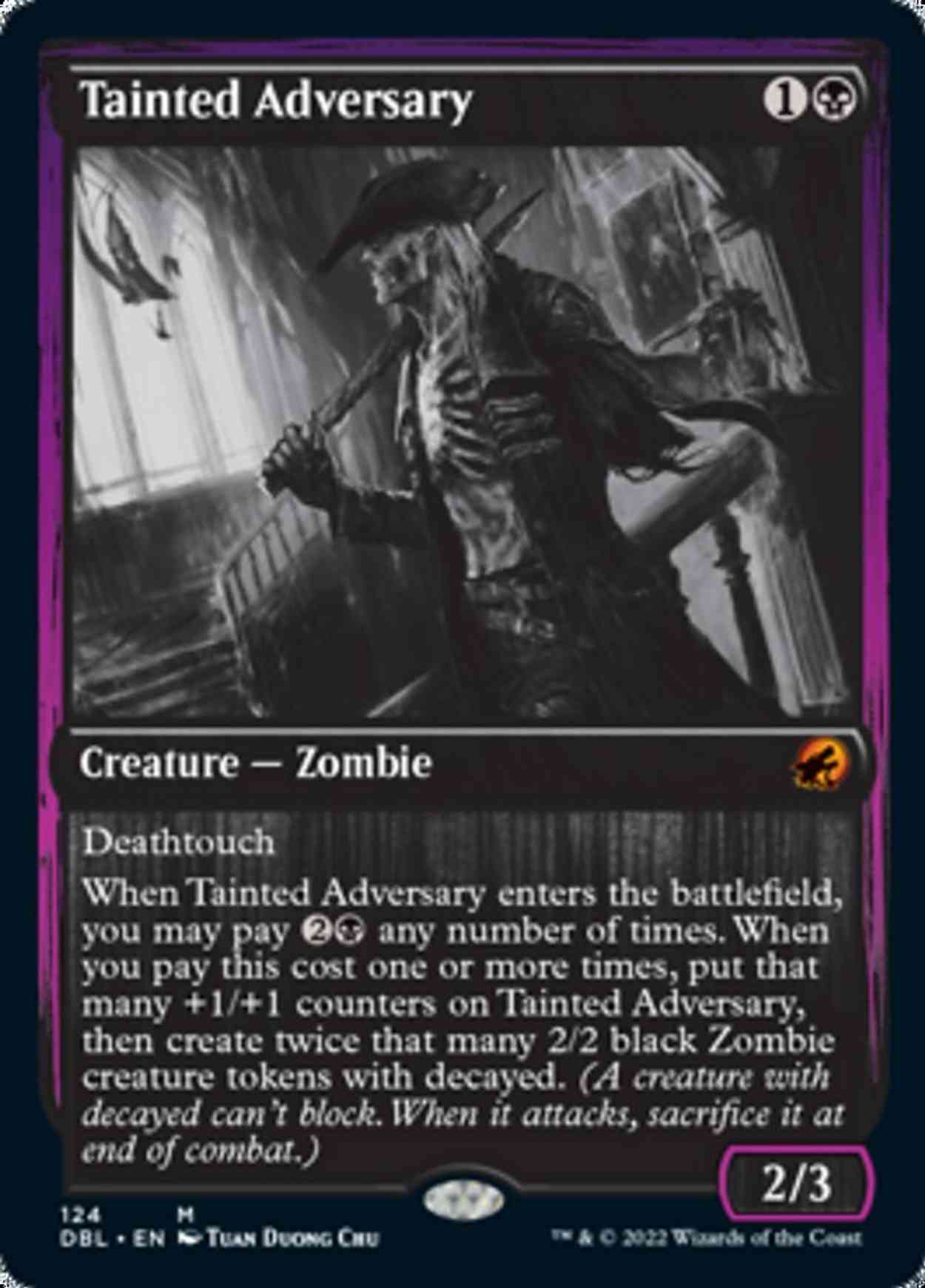 Tainted Adversary magic card front