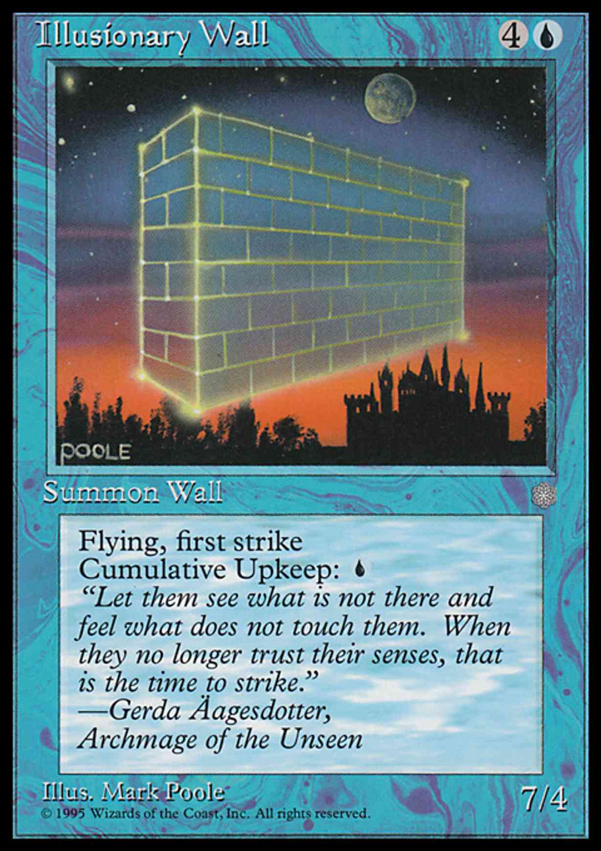 Illusionary Wall magic card front
