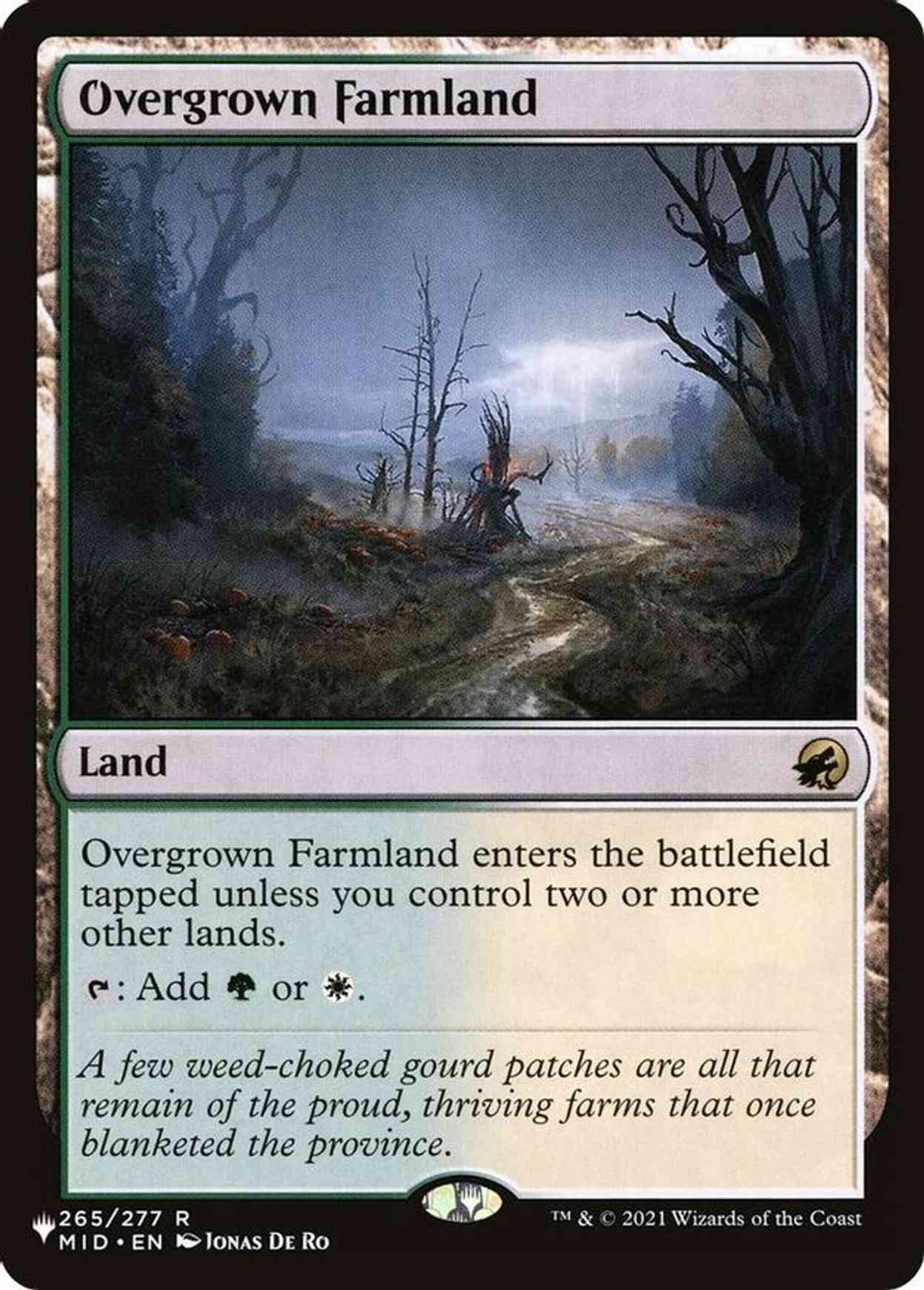 Overgrown Farmland magic card front