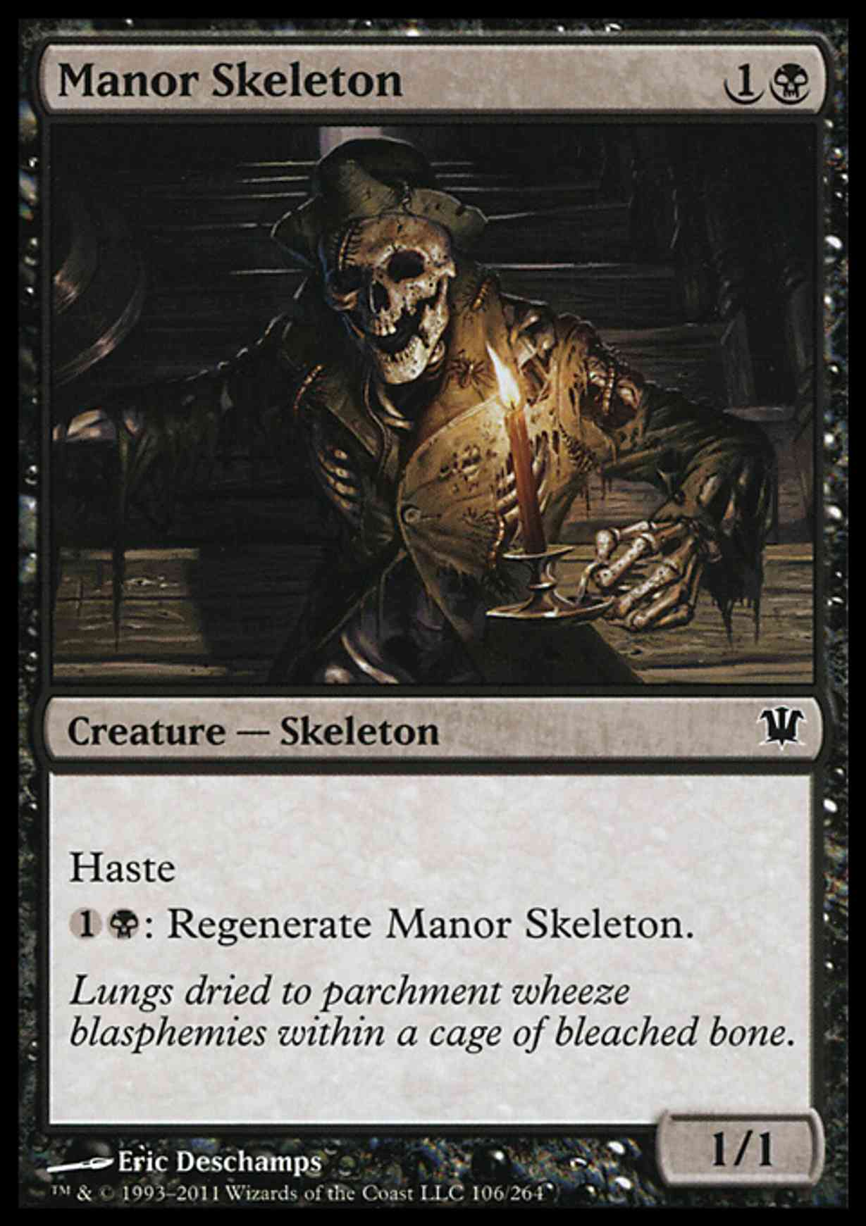 Manor Skeleton magic card front