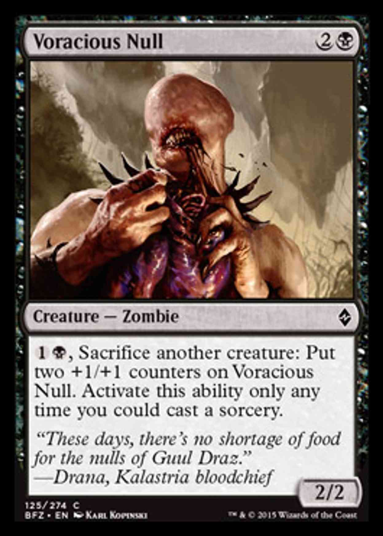 Voracious Null magic card front