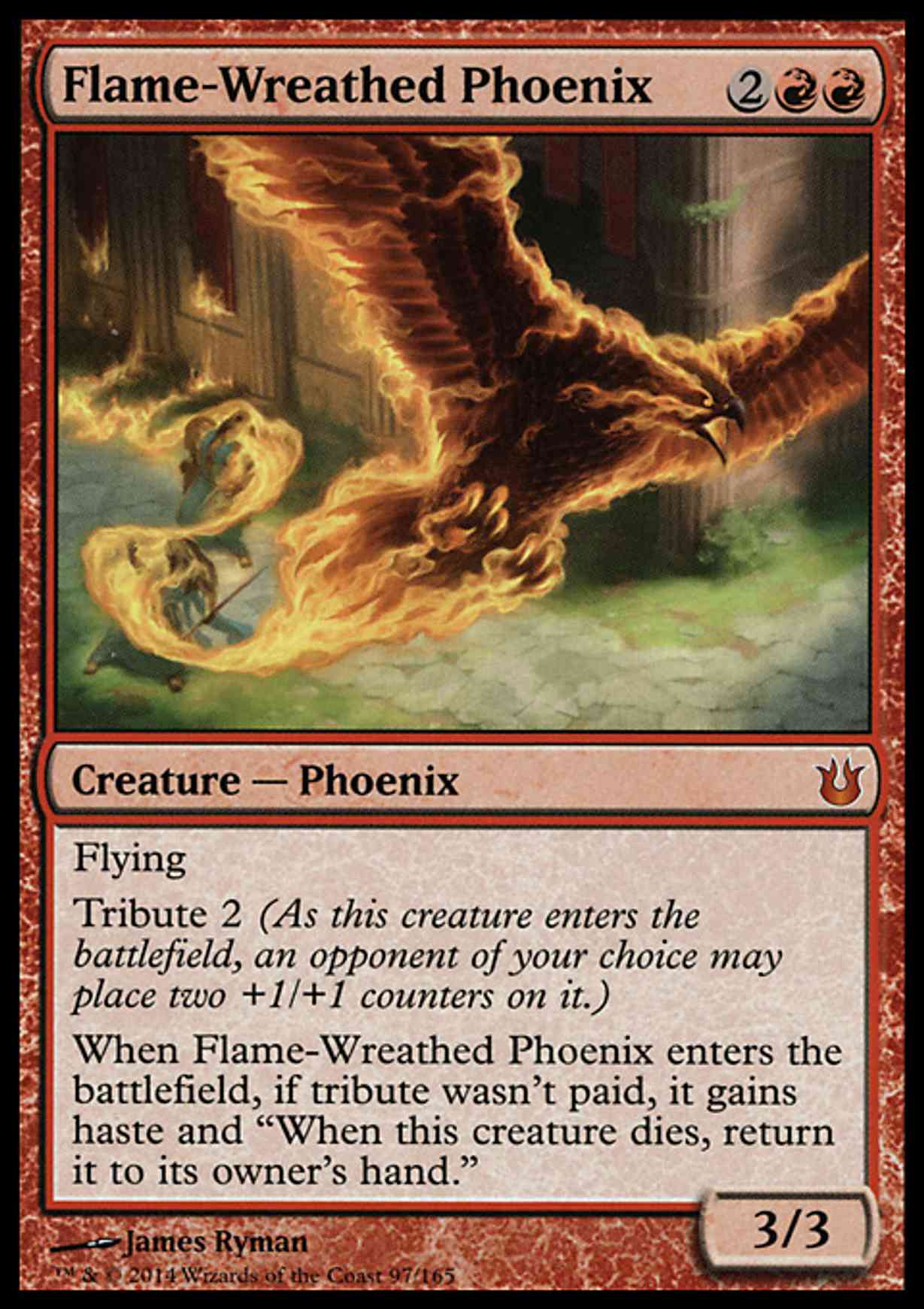 Flame-Wreathed Phoenix magic card front