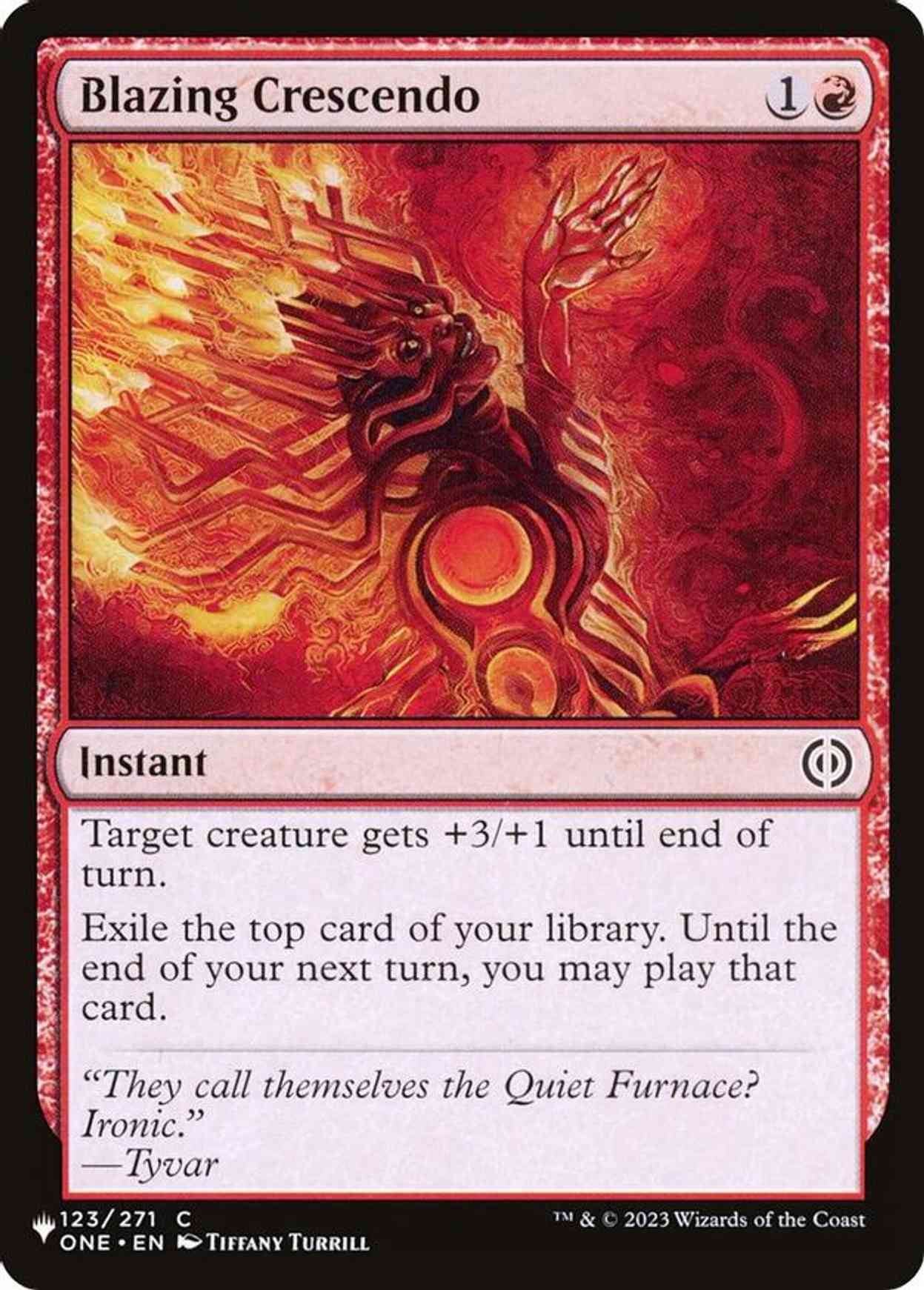 Blazing Crescendo magic card front