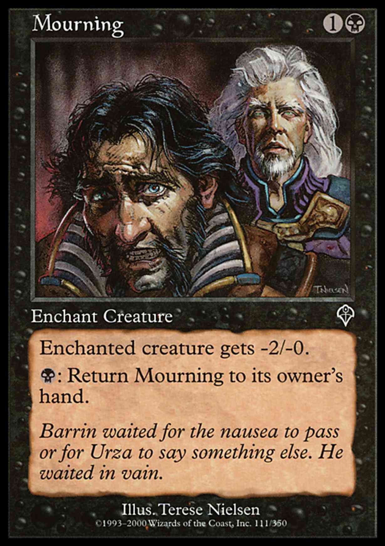Mourning magic card front