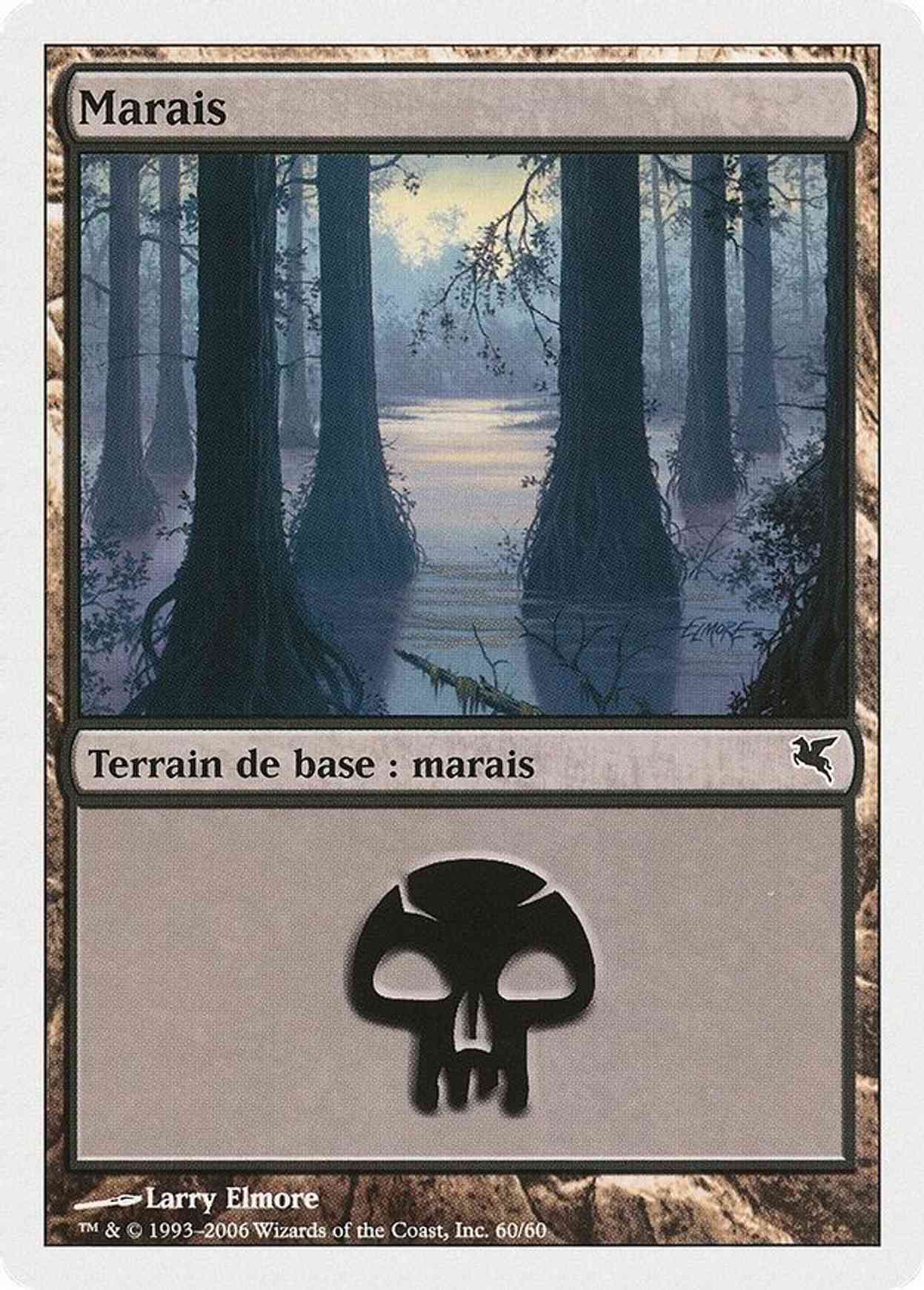 Swamp (French) - "Marais" (A60) magic card front