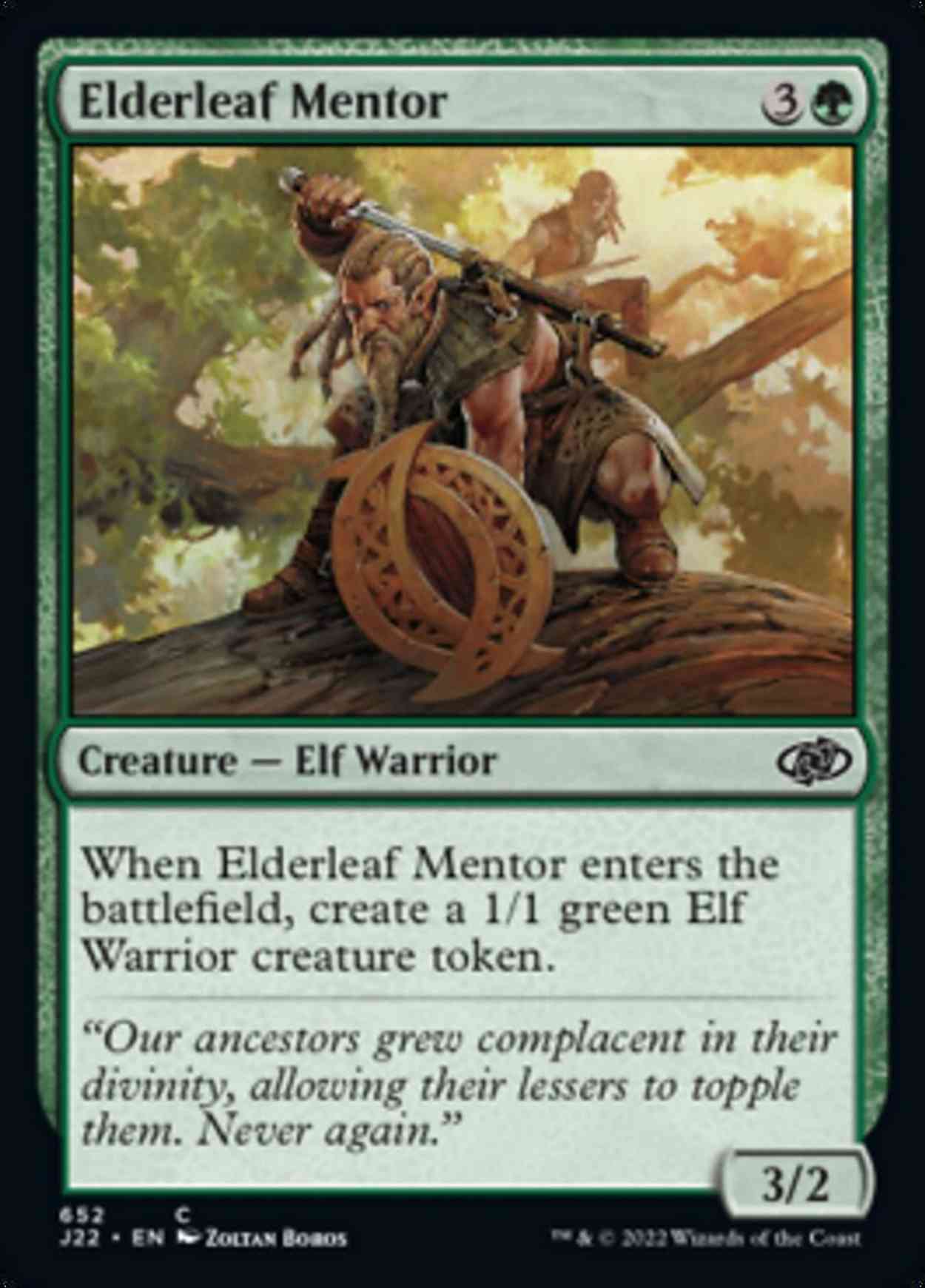 Elderleaf Mentor magic card front