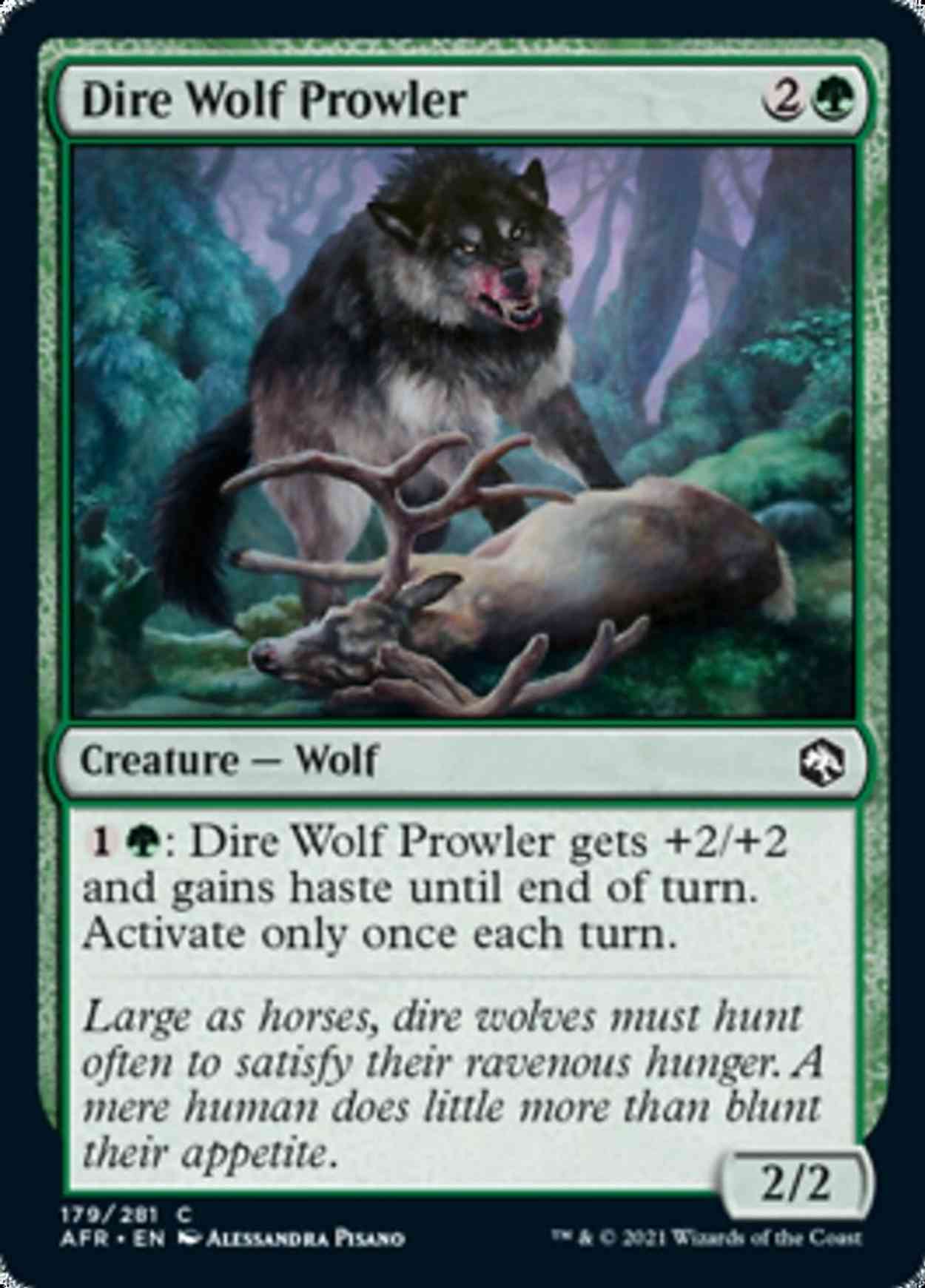 Dire Wolf Prowler magic card front