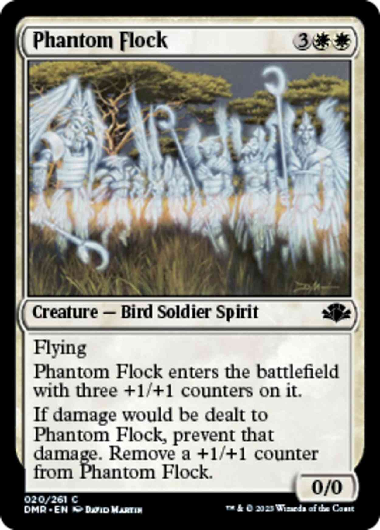 Phantom Flock magic card front