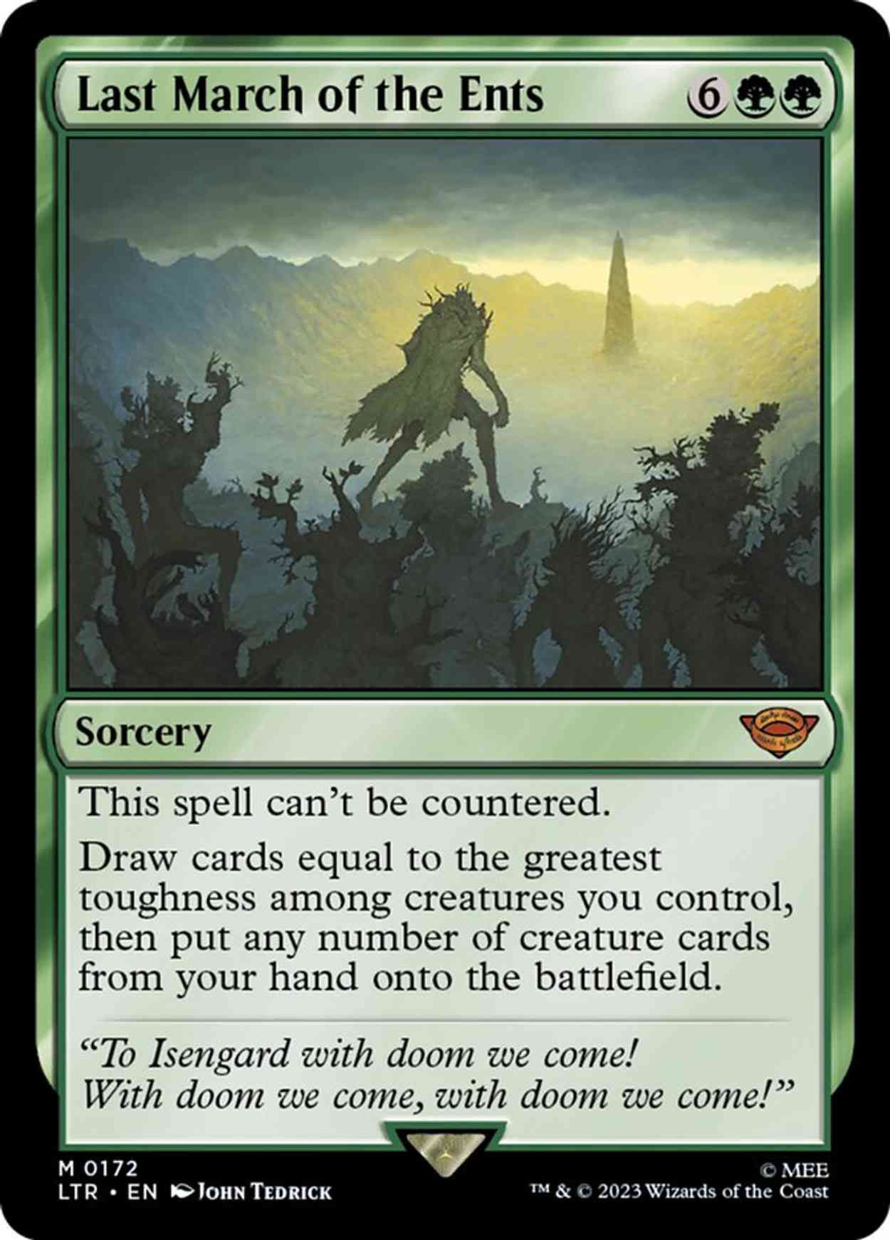 Last March of the Ents magic card front