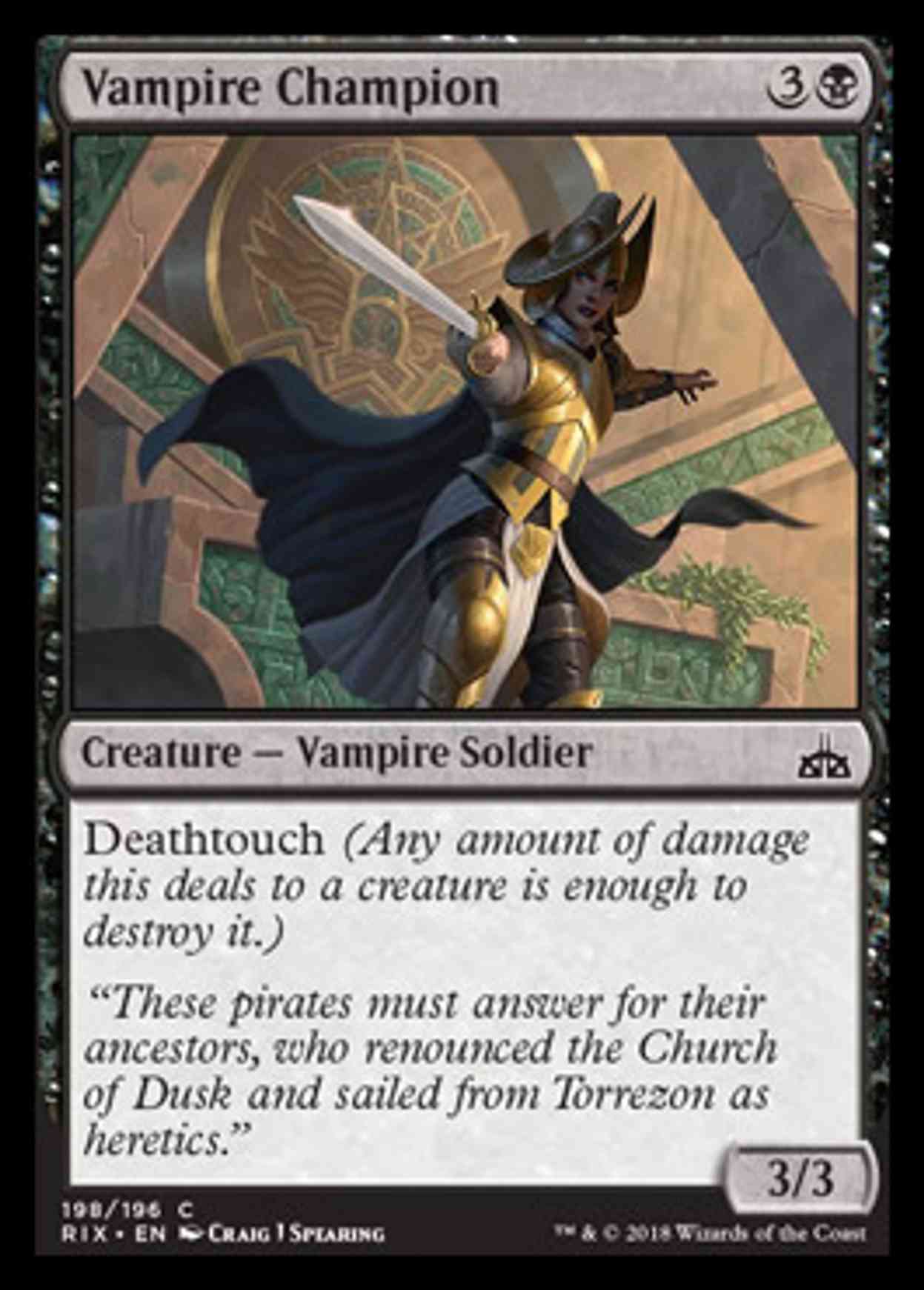 Vampire Champion magic card front