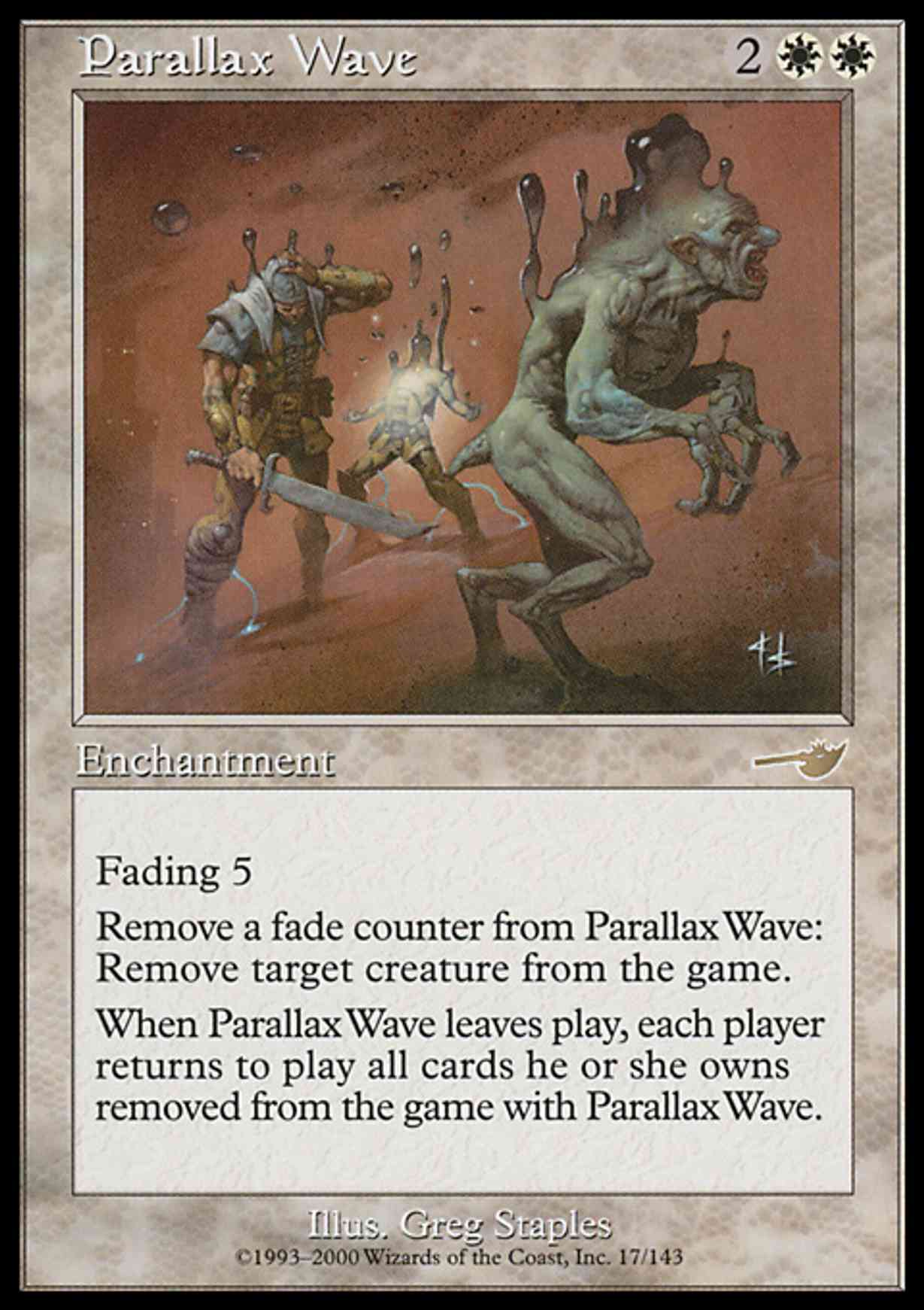 Parallax Wave magic card front