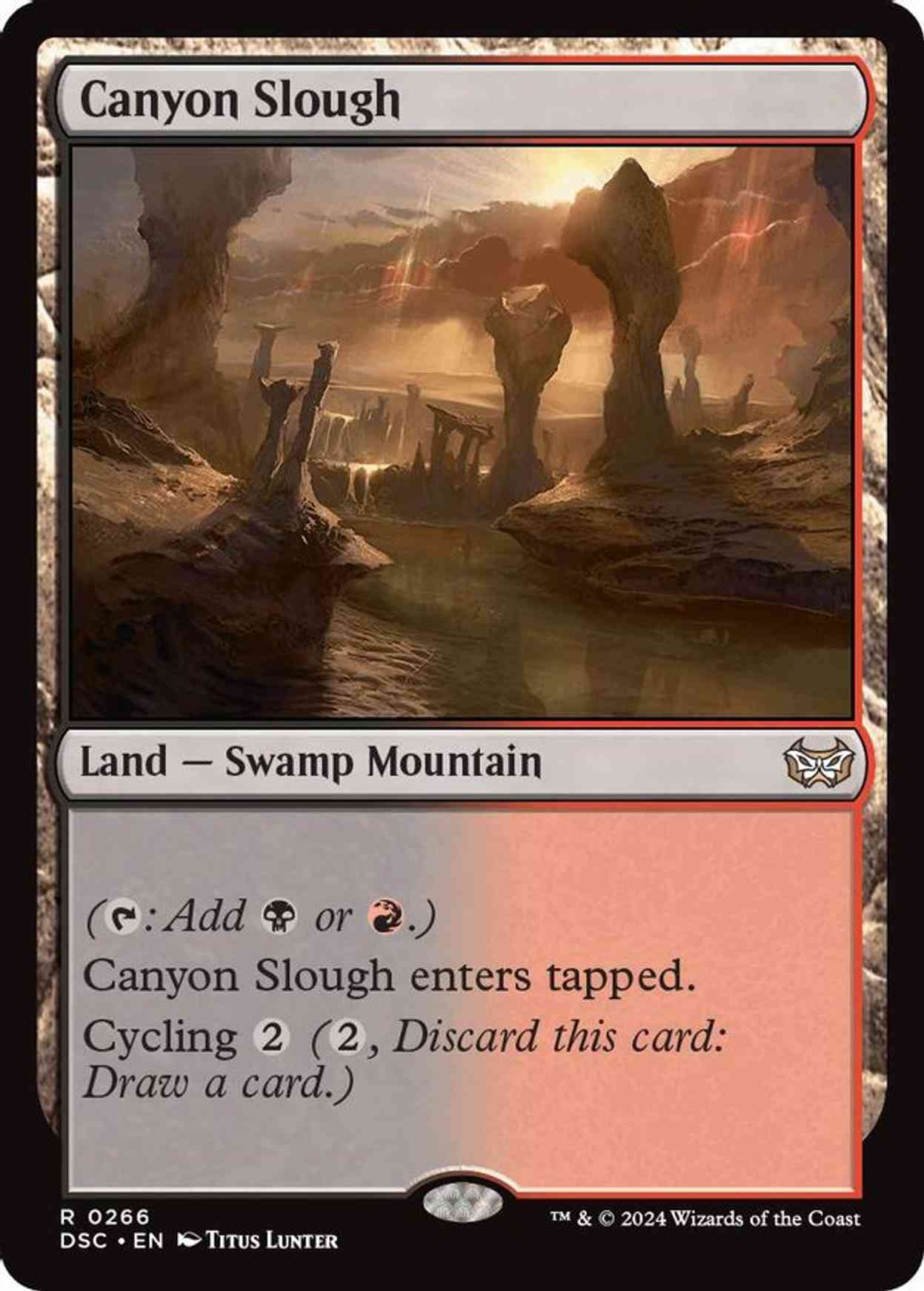 Canyon Slough magic card front