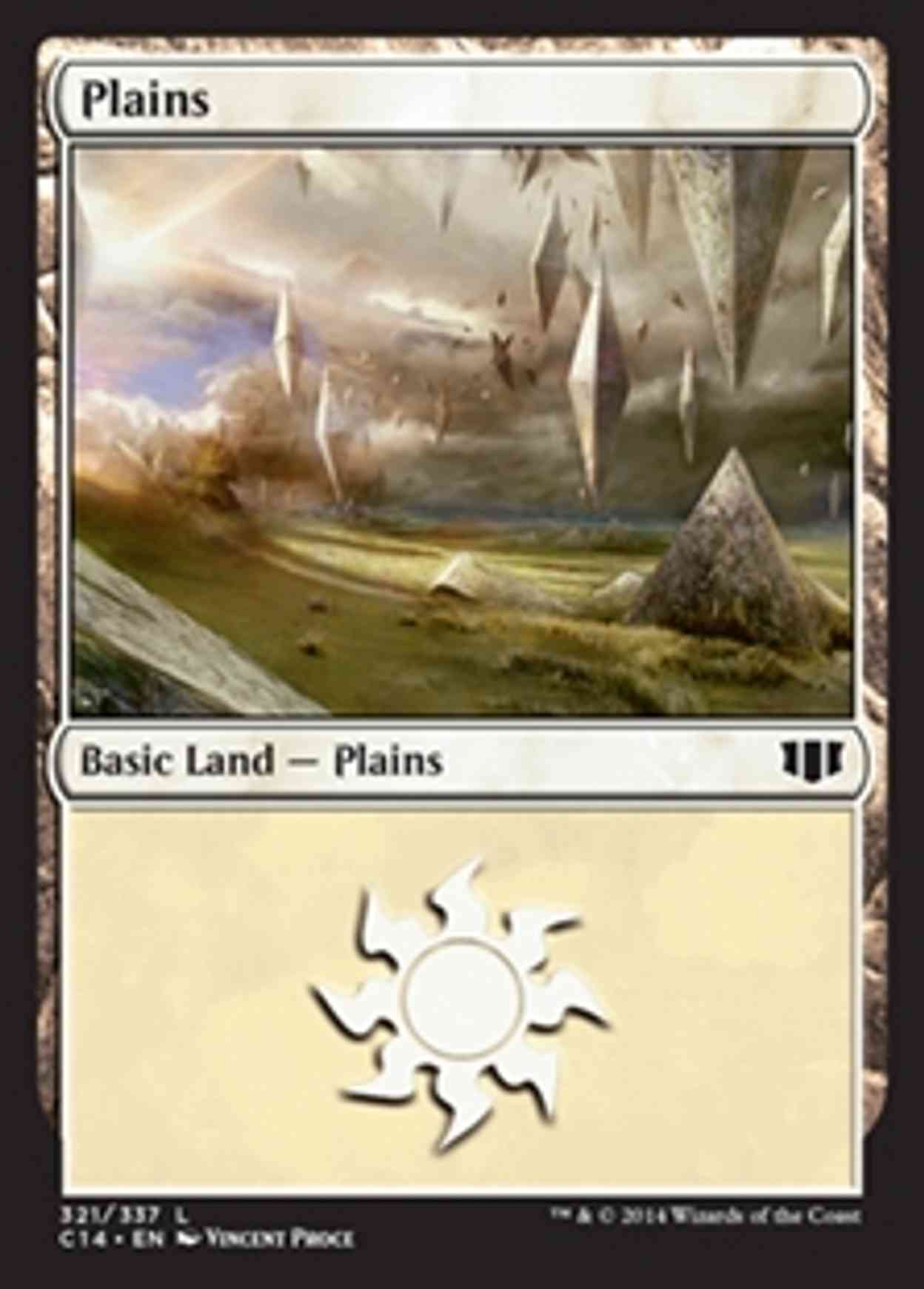 Plains (321) magic card front